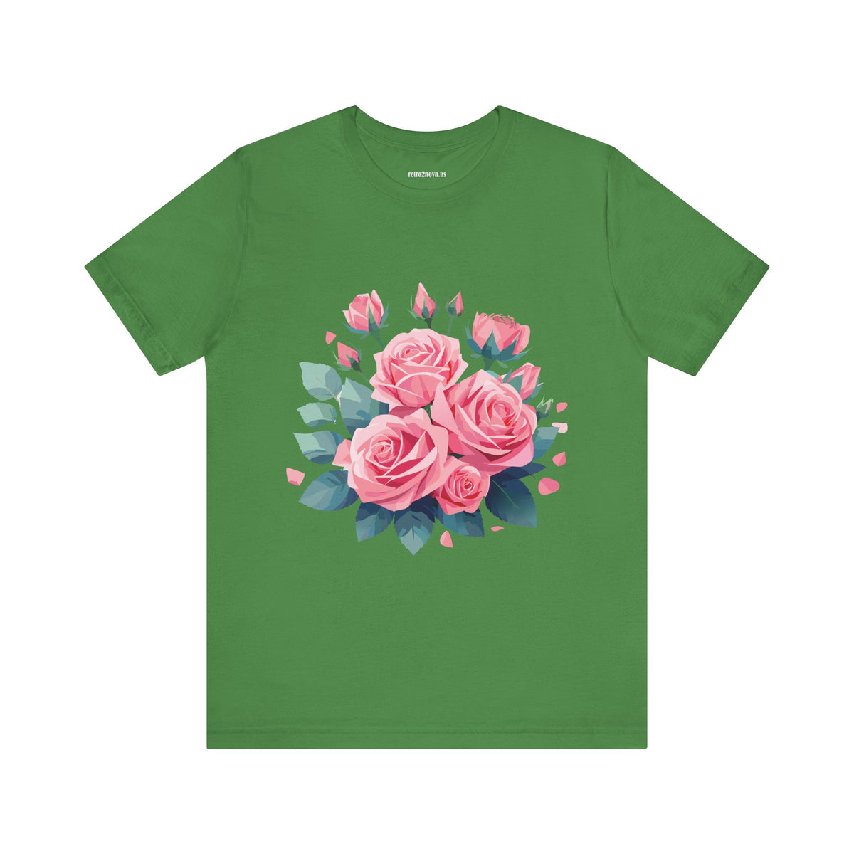 Floral Graphic Unisex Cotton Bella+Canvas Tee with Flowers Design ab104
