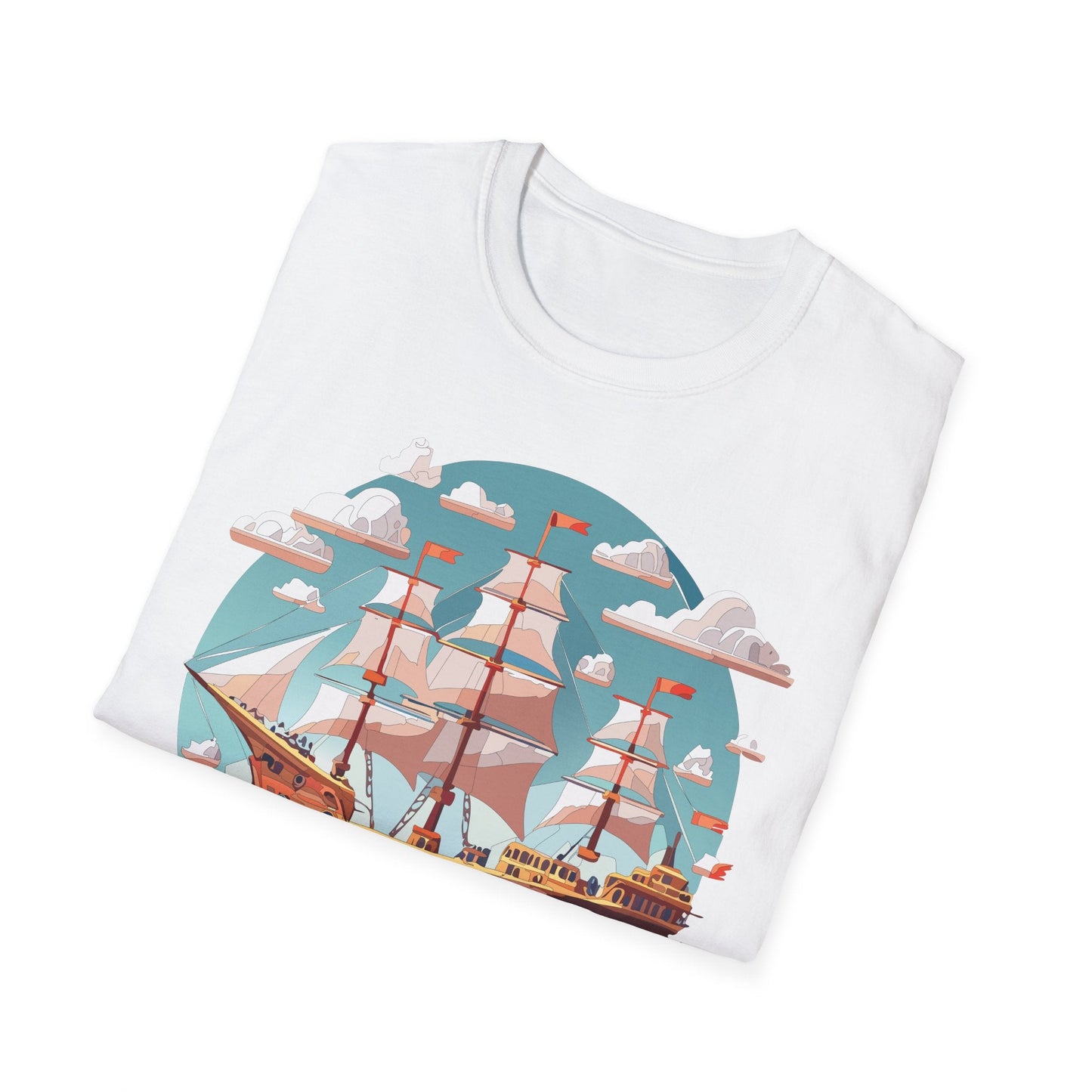Unisex Ship Frigate Vessel T Shirt Softstyle 64000 Cotton Tee Ultimate Everyday Comfort