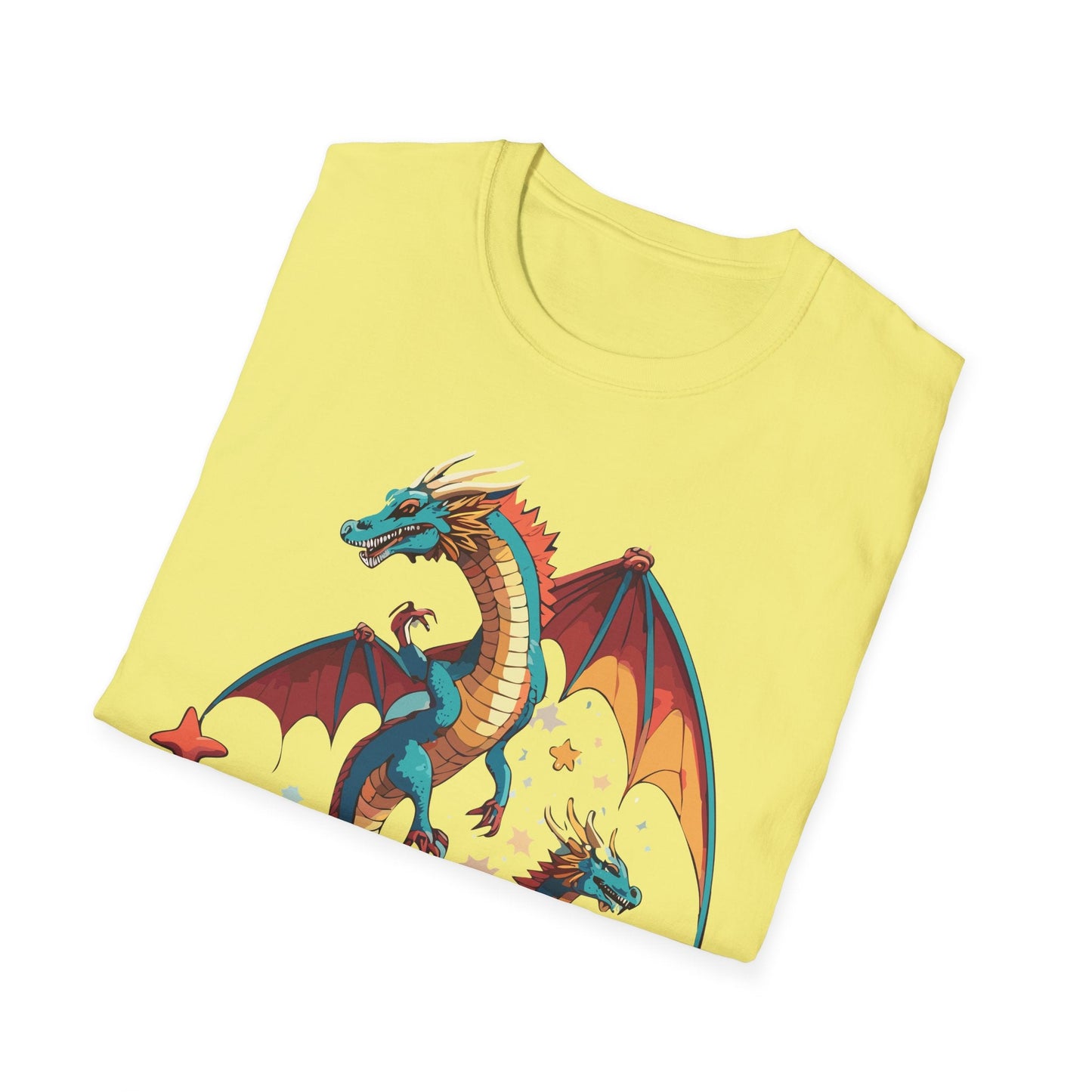 Dragon Graphic Unisex 100 Cotton Tee with Animal Artwork Design 14