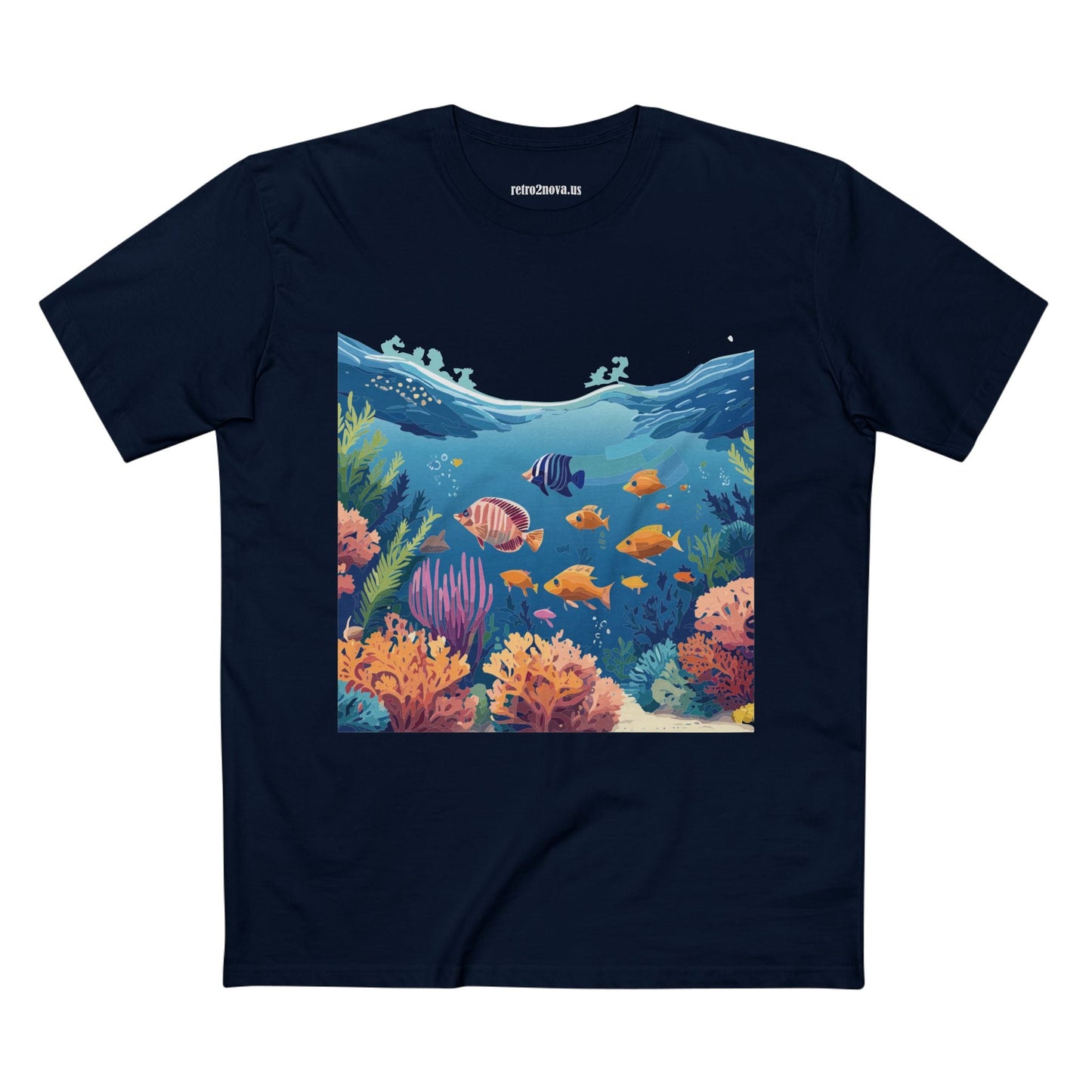 Ocean Shirt Ocean Pacific Unisex Premium Cotton Tee Featuring Original Art Design Retro2Nova
