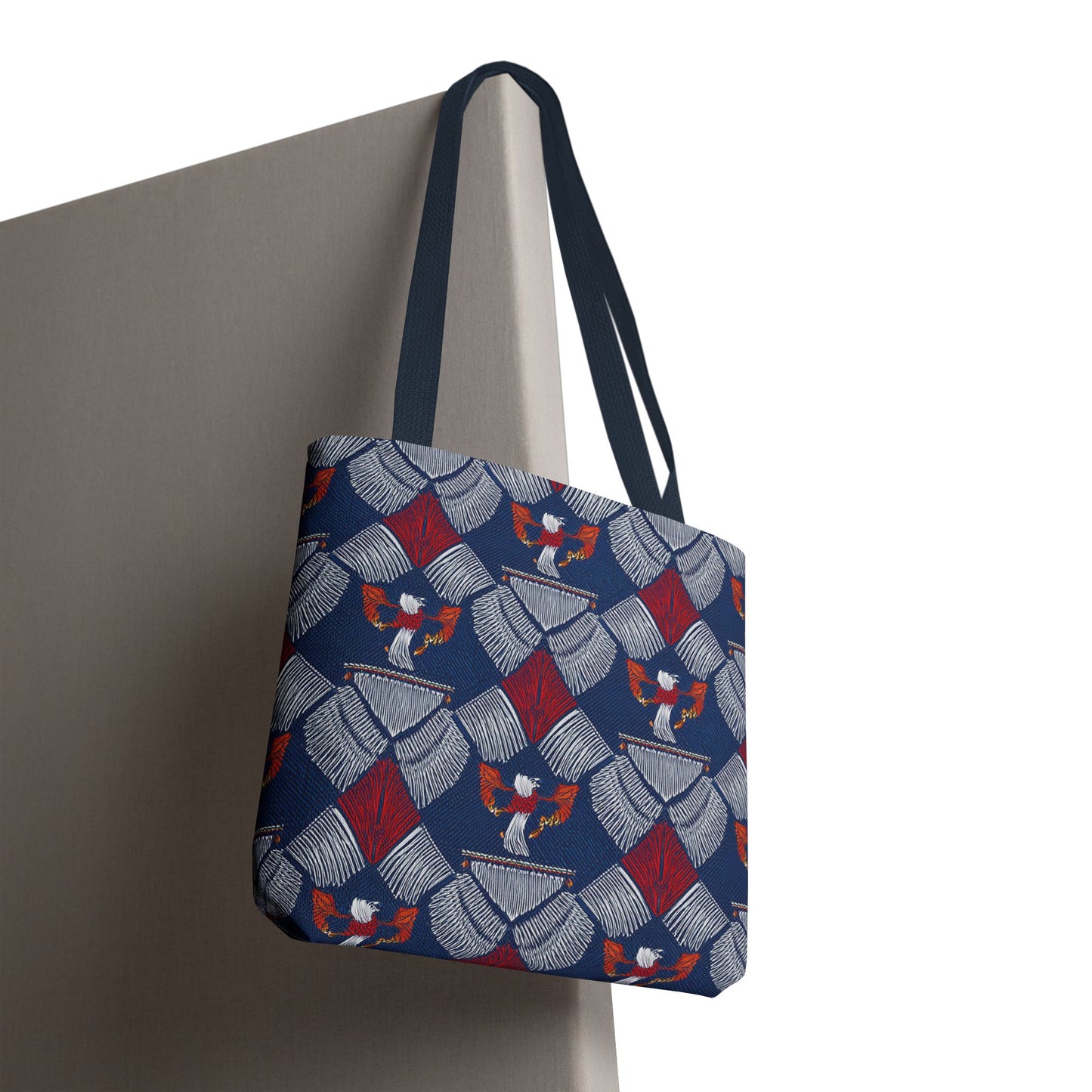 4th of July Graphic Denim Fabric Imitation Print Unisex Canvas Bag Poly Spun 3 Sizes Tote Bag 200-3