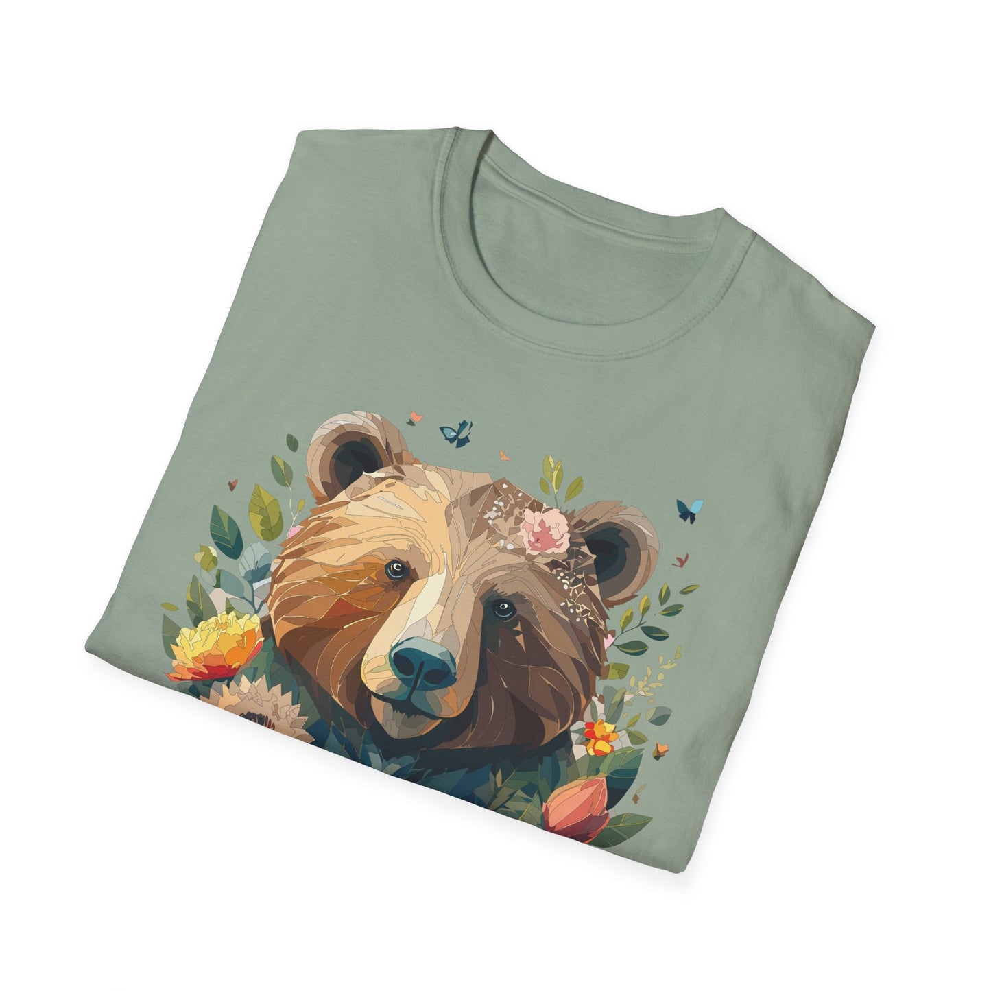 Bear T Shirt Unisex Teddy Bear Tee Gildan Softstyle 64000 100 Percent Ring Spun Cotton