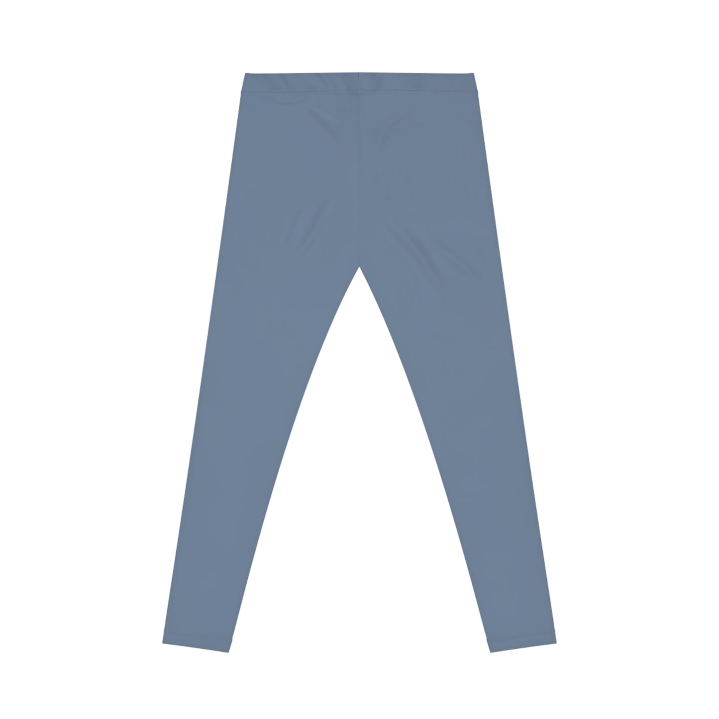 Ash Blue Color Women's Poly-Span Casual Leggings XS-2XL