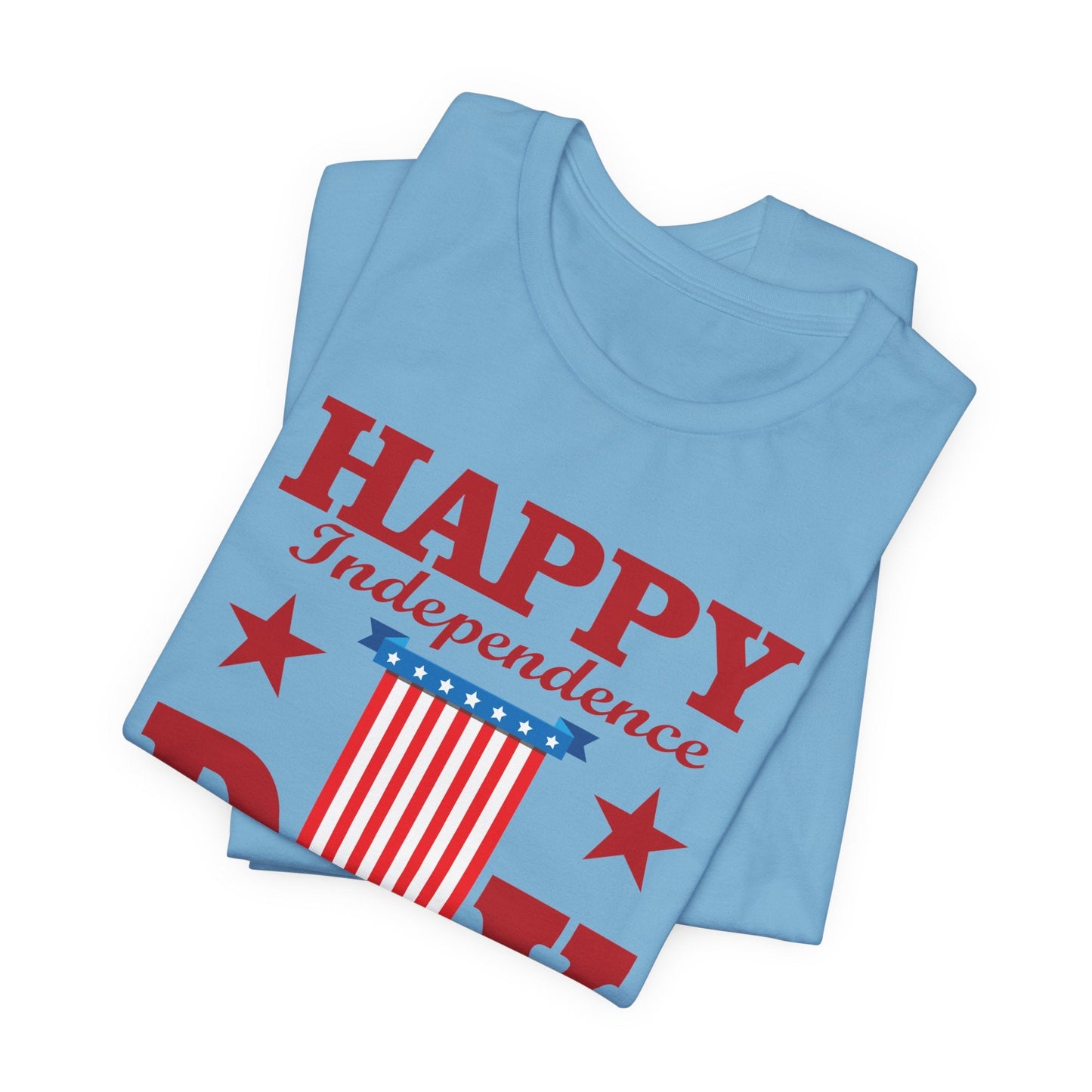 Happy Independence Day Graphic Unisex Cotton T-Shirt 018