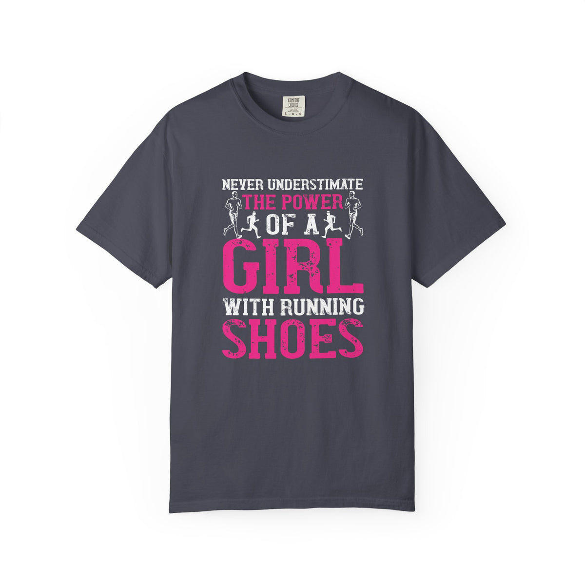 Girl With Running Shoes Unisex Comfort Colors Garment-Dyed Heavyweight 100 Cotton Art Design T-Shirt w95