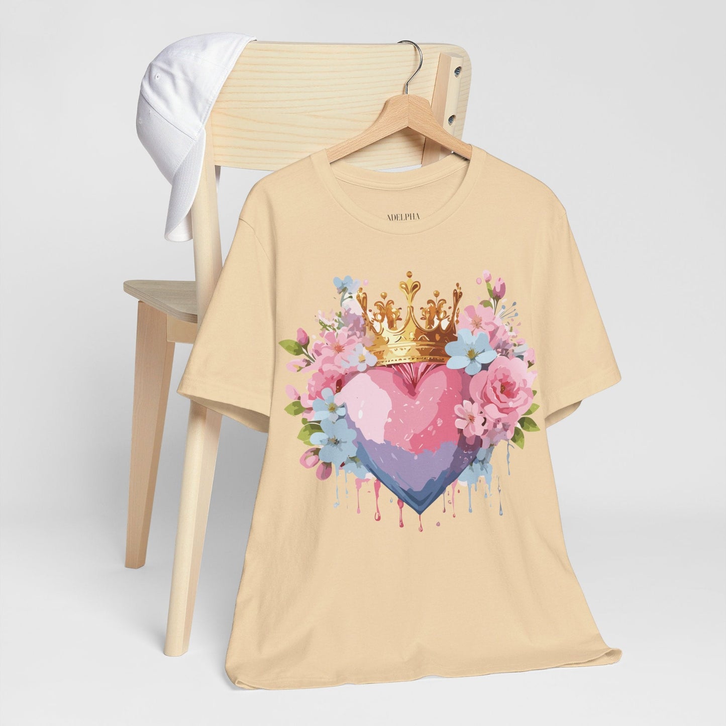 Valentine Graphic Tee Unisex Jersey Short Sleeve Adelpha Vintage Inspired Artwork