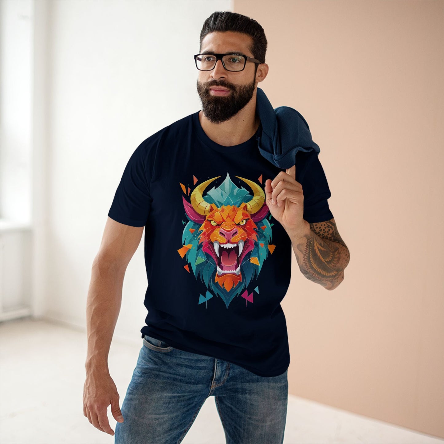 Cartoon Monsters Graphic Unisex 100 Cotton Staple Tee 16