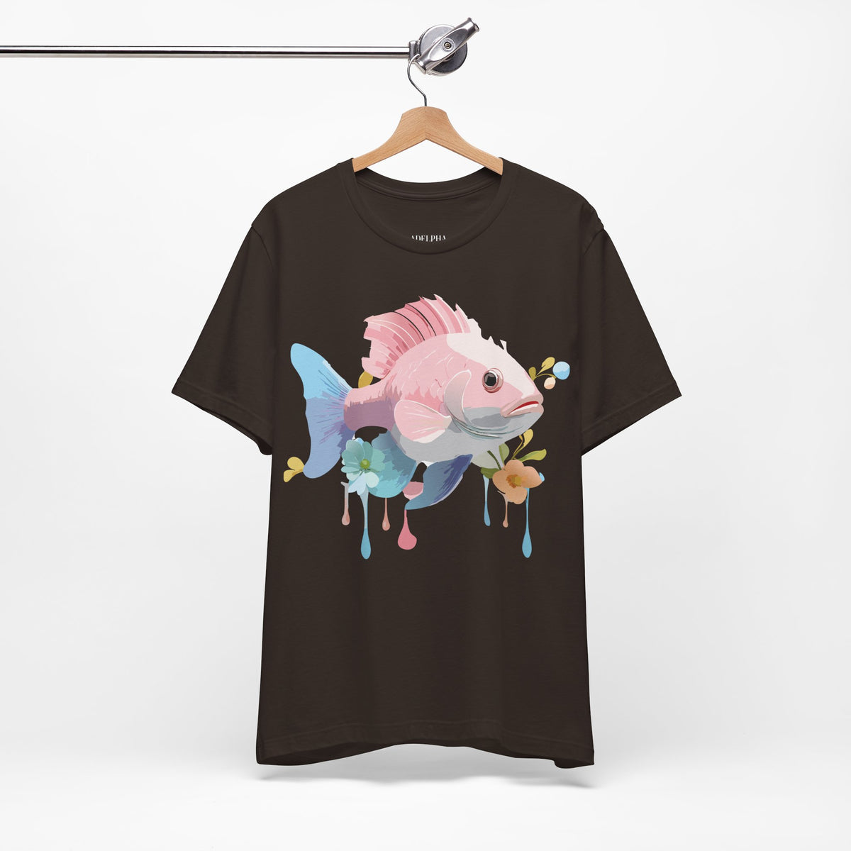 Fish Graphic Design Tee Bella+Canvas Unisex 100 Cotton Tee Shirt a107