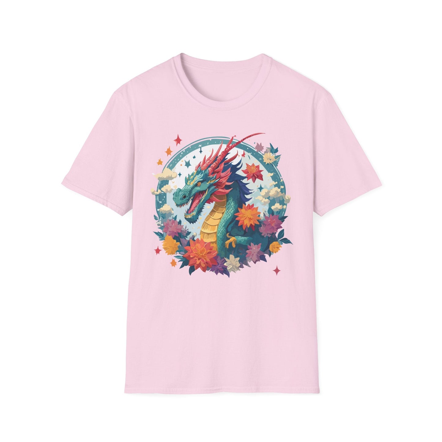 Dragon Graphic Unisex 100 Cotton Tee with Animal Artwork Design 3