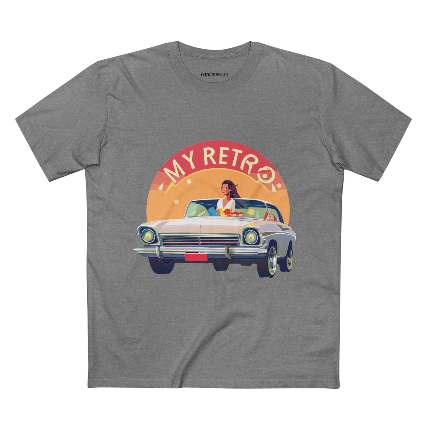 Retro Car Shirts Vintage Car RC-26 Unisex Premium Cotton Tee With Original Art Design
