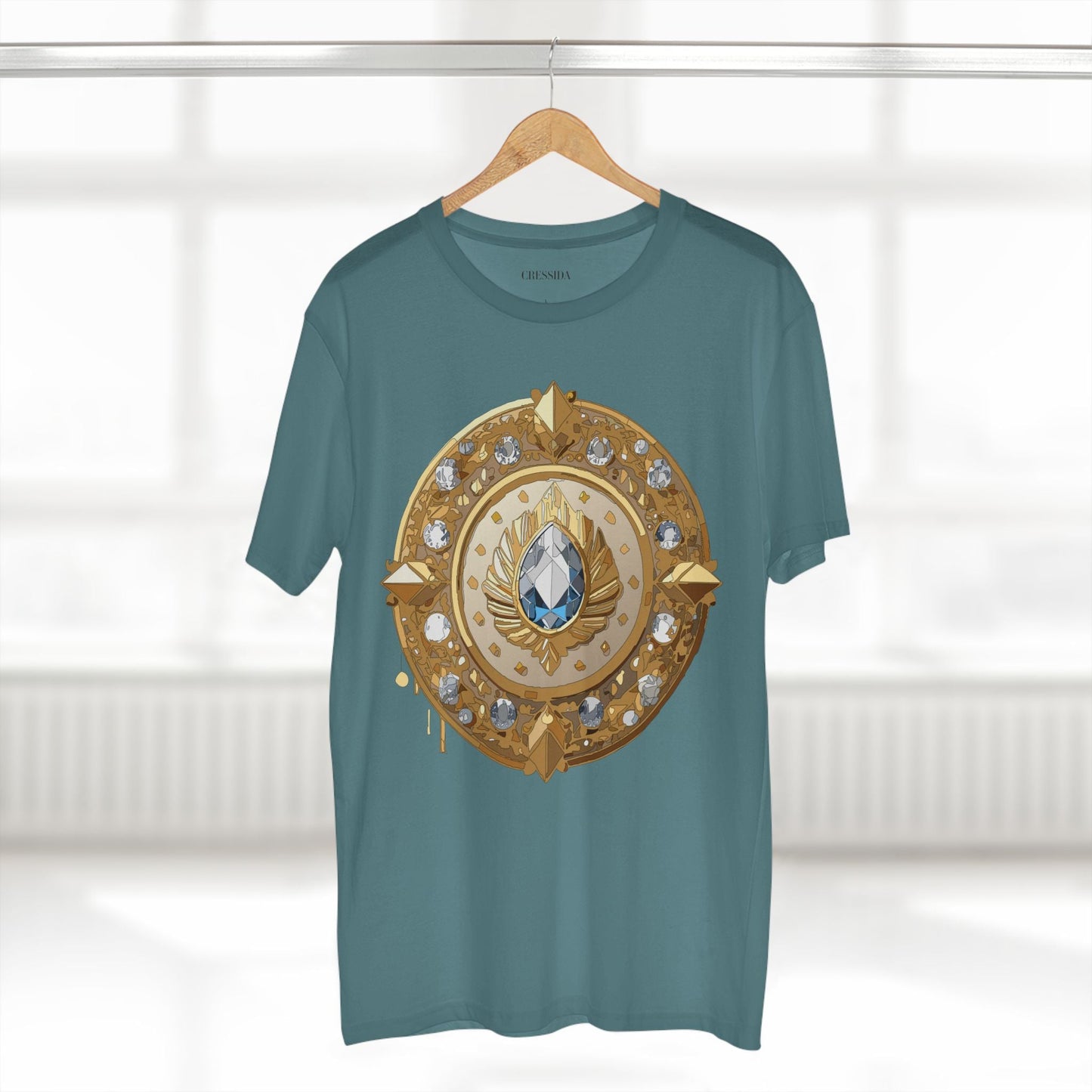 Medallion Graphic T-Shirt Unisex 100 Cotton With Gold Art Design Medal Tee 26