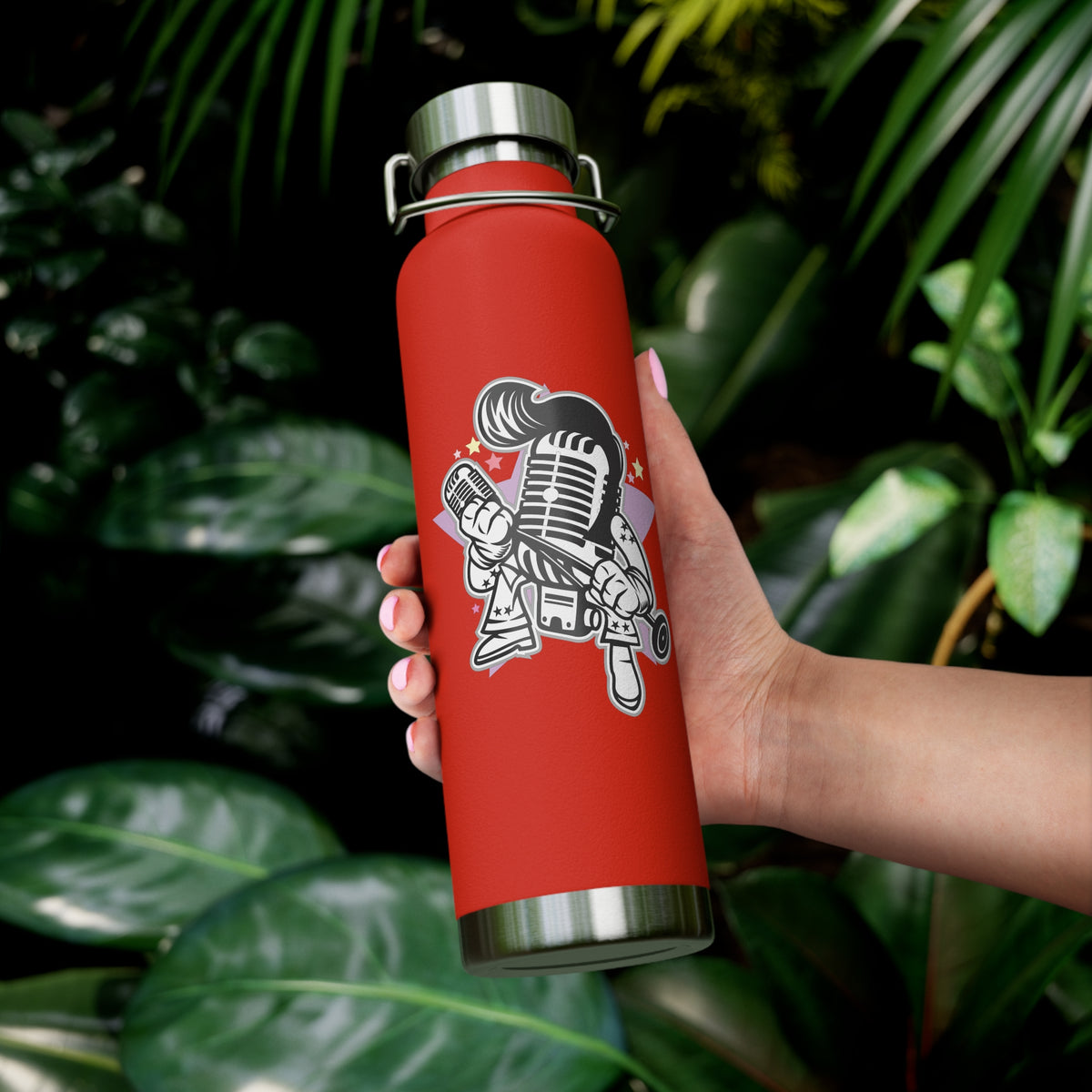 22oz Copper Insulated Water Bottle with Cartoon Design - CV98