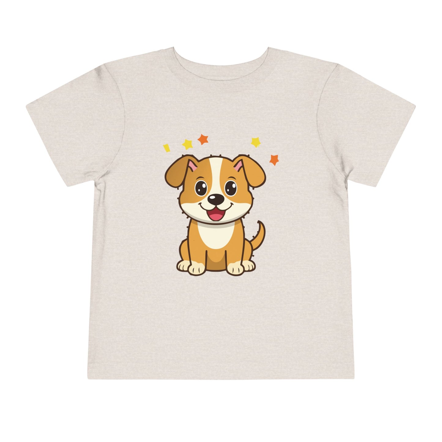 Bonita camiseta de manga corta para niños pequeños con diseño de cachorro: regalo adorable para amantes de las mascotas (2 a 5 años)