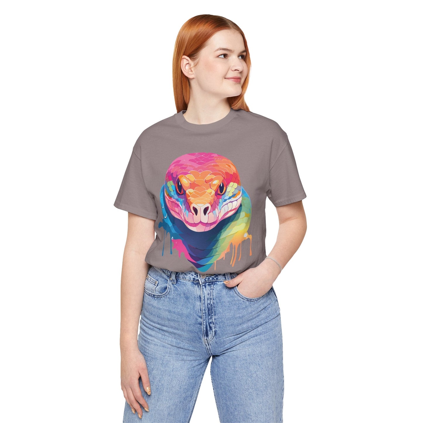Unisex Animal Shirt With Art Design Wild Animals Graphic Print Casual Short Sleeve Tee