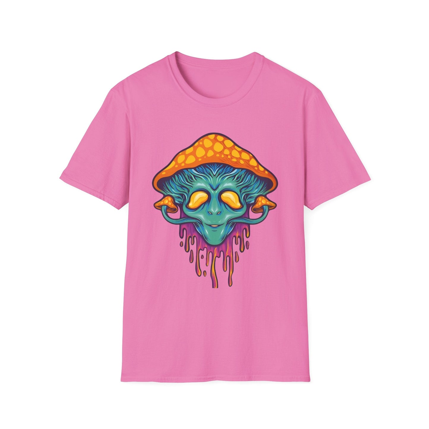 Mashroom T Shirt Unisex Funny Mushroom Design Tee 100 Percent Cotton Softstyle Collection