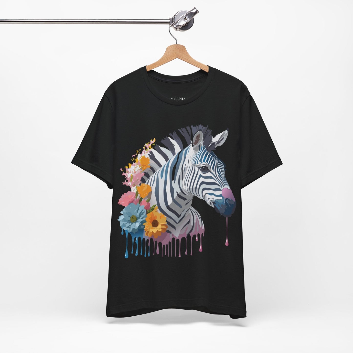 Adelpha Zebra Graphic T Shirt Unisex Vintage Inspired Art Short Sleeve Premium Soft Cotton