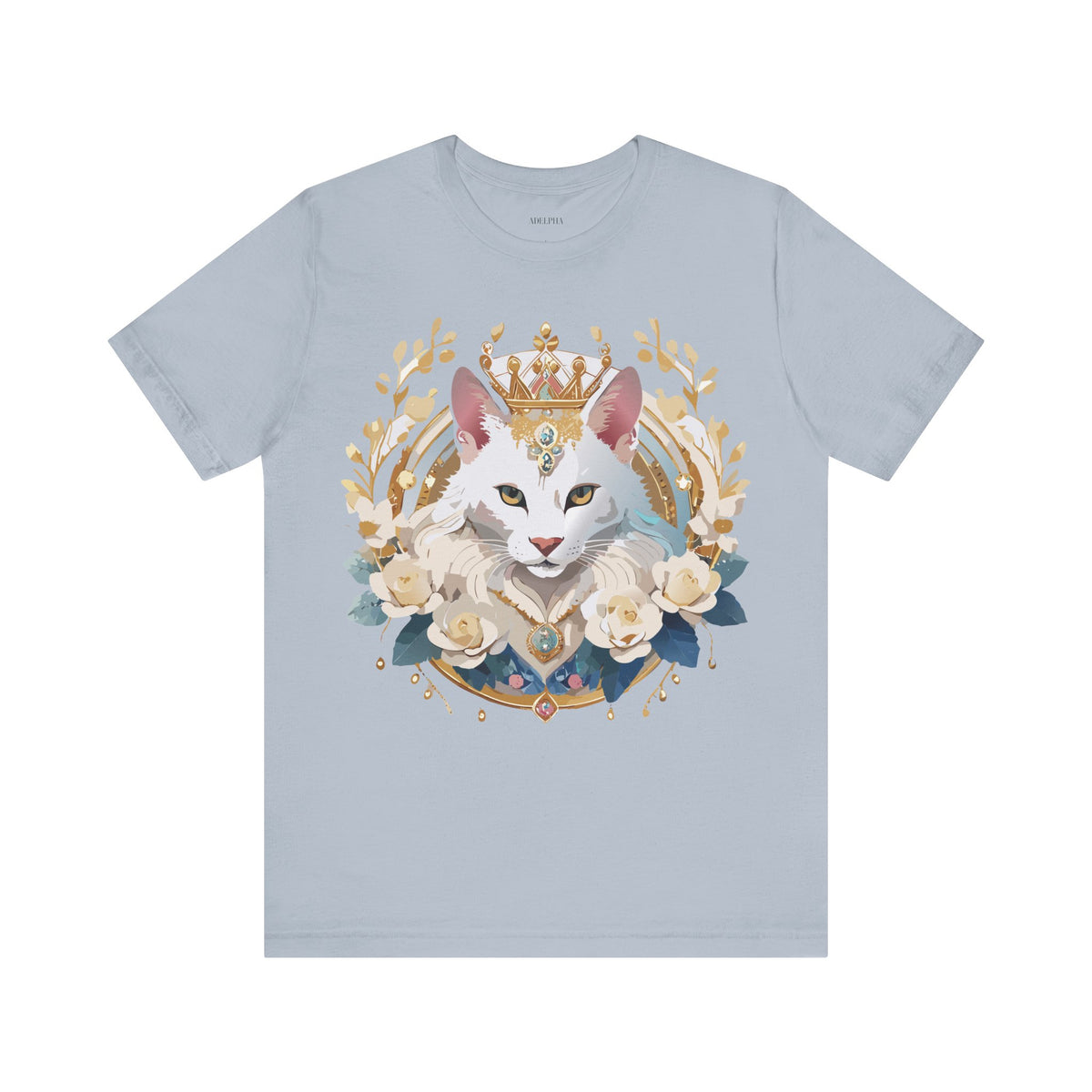 Medallion Graphic Unisex Cotton Bella+Canvas Tee with Floral Art Design m55