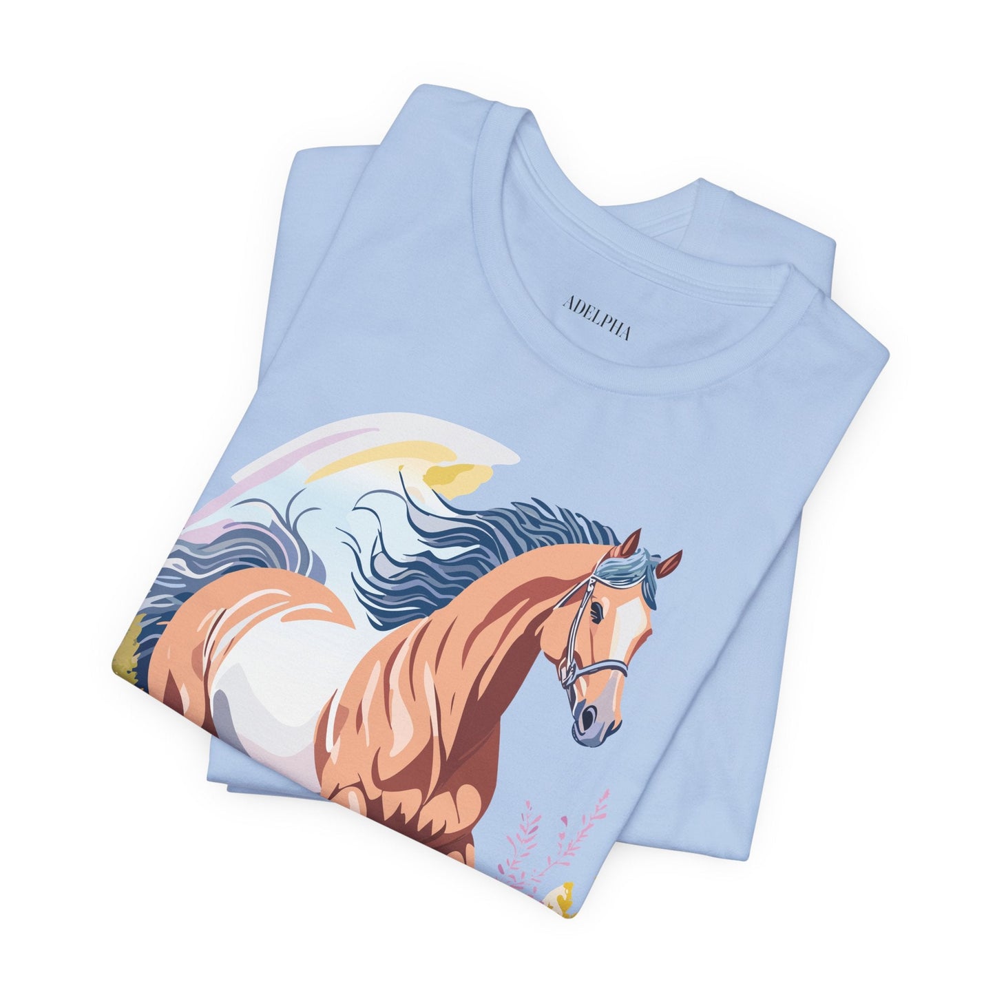 Horse Graphic Unisex 100 Cotton Vintage Animal Art T-Shirt 5