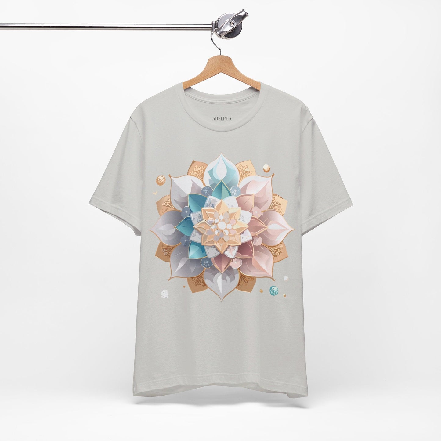 Adelpha Mandala Graphic Tee Unisex Jersey Short Sleeve Art Design Shirt Premium Comfort Wear
