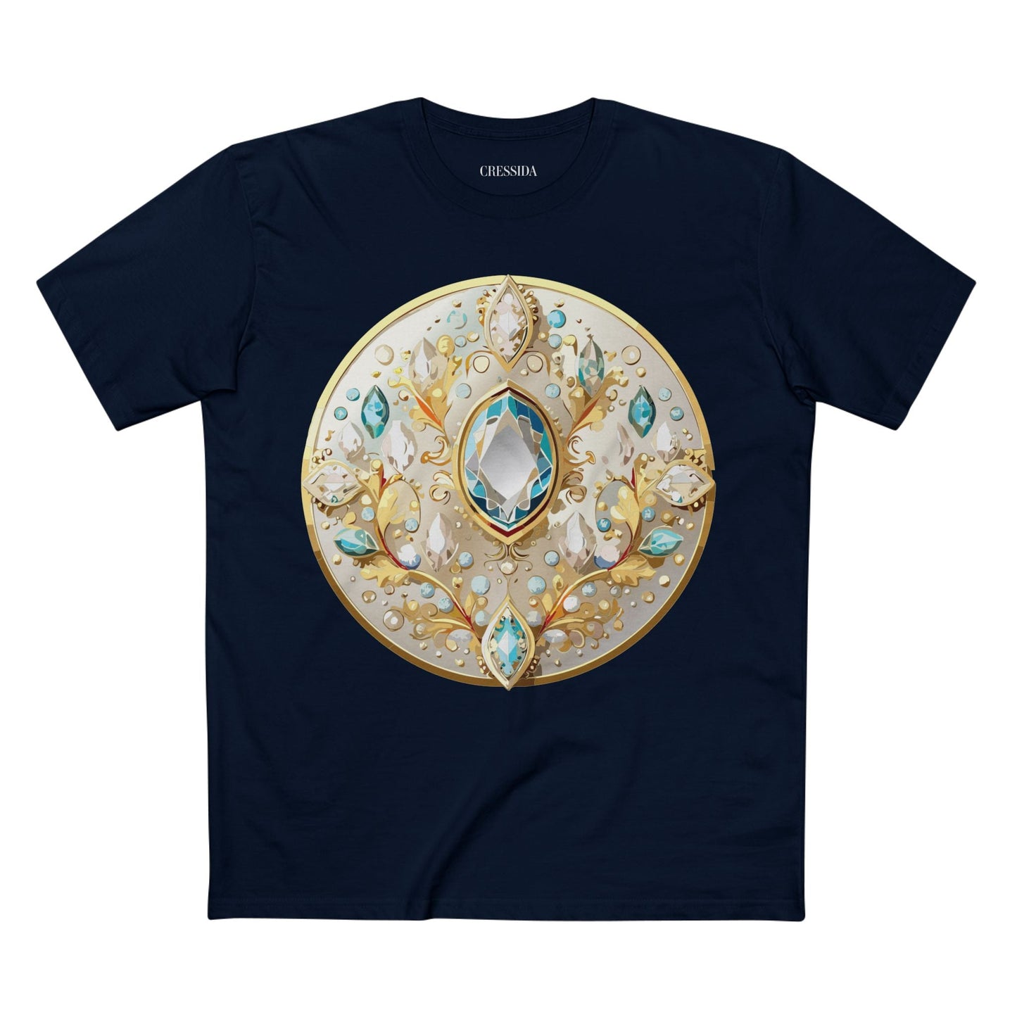 Medallion Graphic T-Shirt Unisex 100 Cotton With Gold Art Design Medal Tee 22
