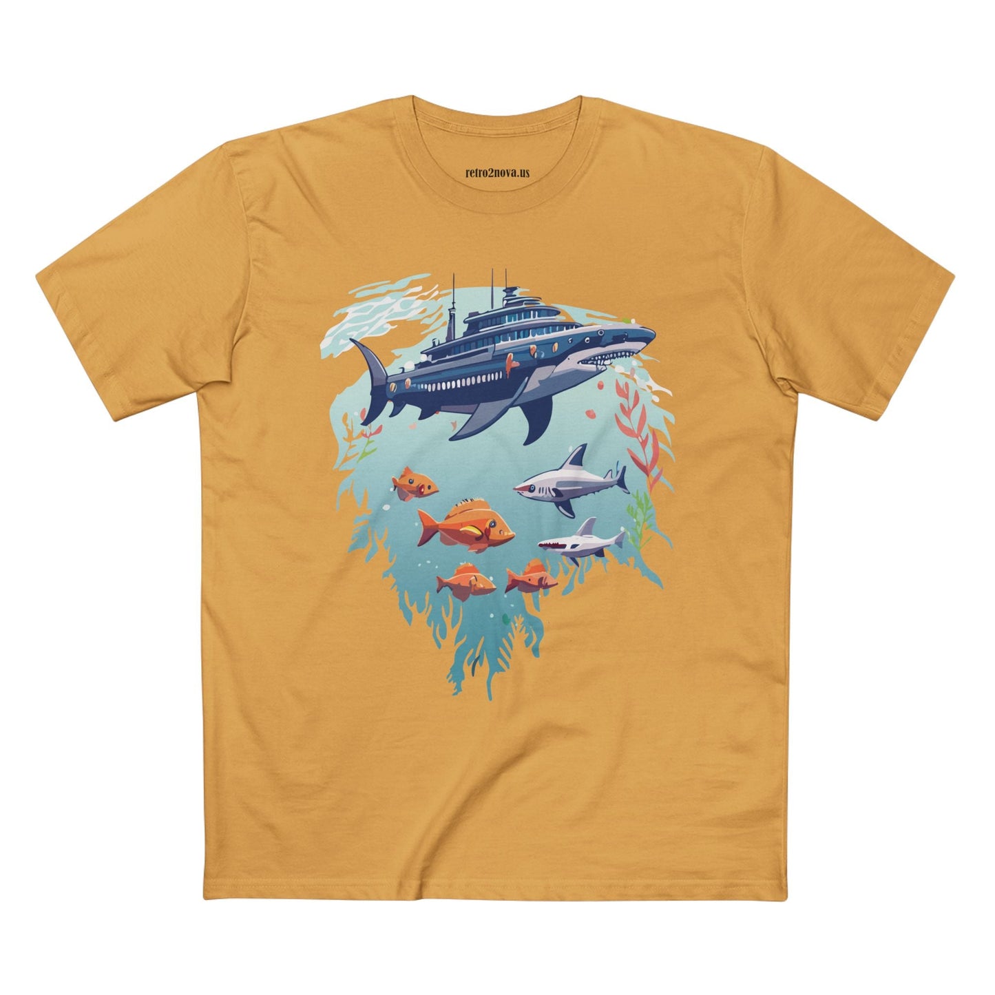 Ocean Pacific Shirt Unisex Premium Cotton Art Tee Original Art Design Retro2Nova Ocean Collection