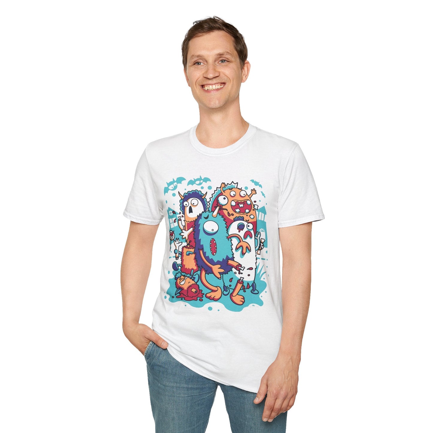 Cartoon T Shirt Animation Tee Funny Graphic Unisex Softstyle 100 Percent Ring Spun Cotton Tee