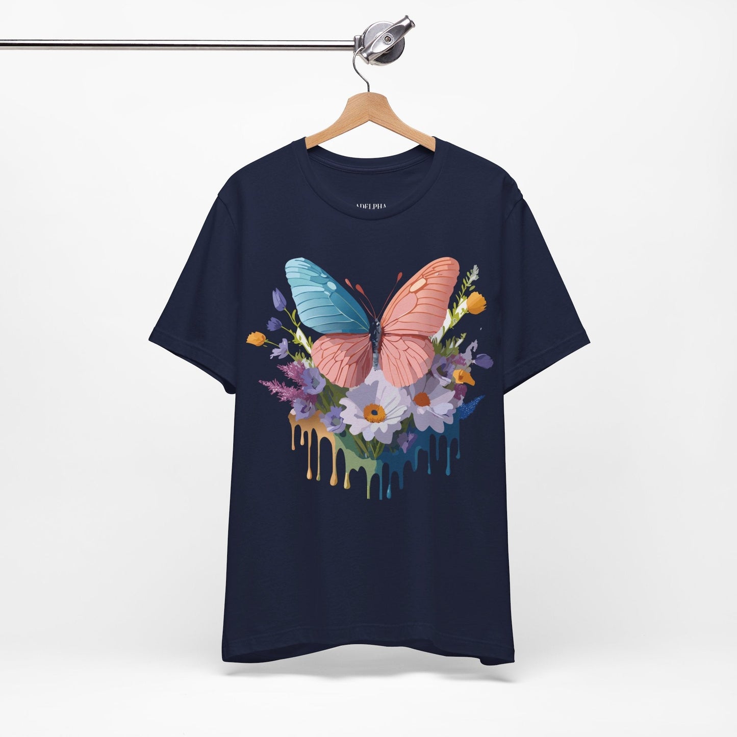 Butterfly Graphic Tee Unisex Adelpha Art Vintage Inspired Short Sleeve Shirt