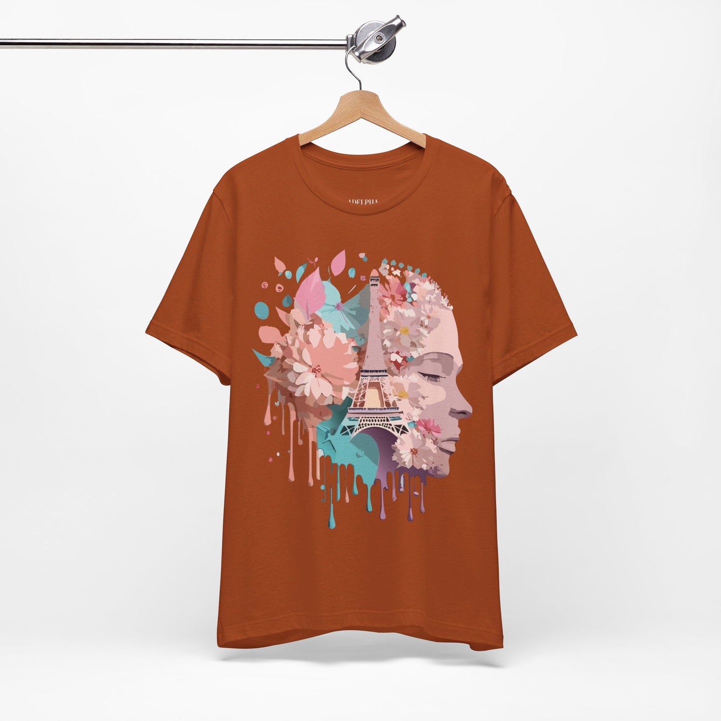 Tourist Shirt Paris Graphic Tee Unisex Jersey Short Sleeve Premium Vintage Inspired Adelpha Artwork