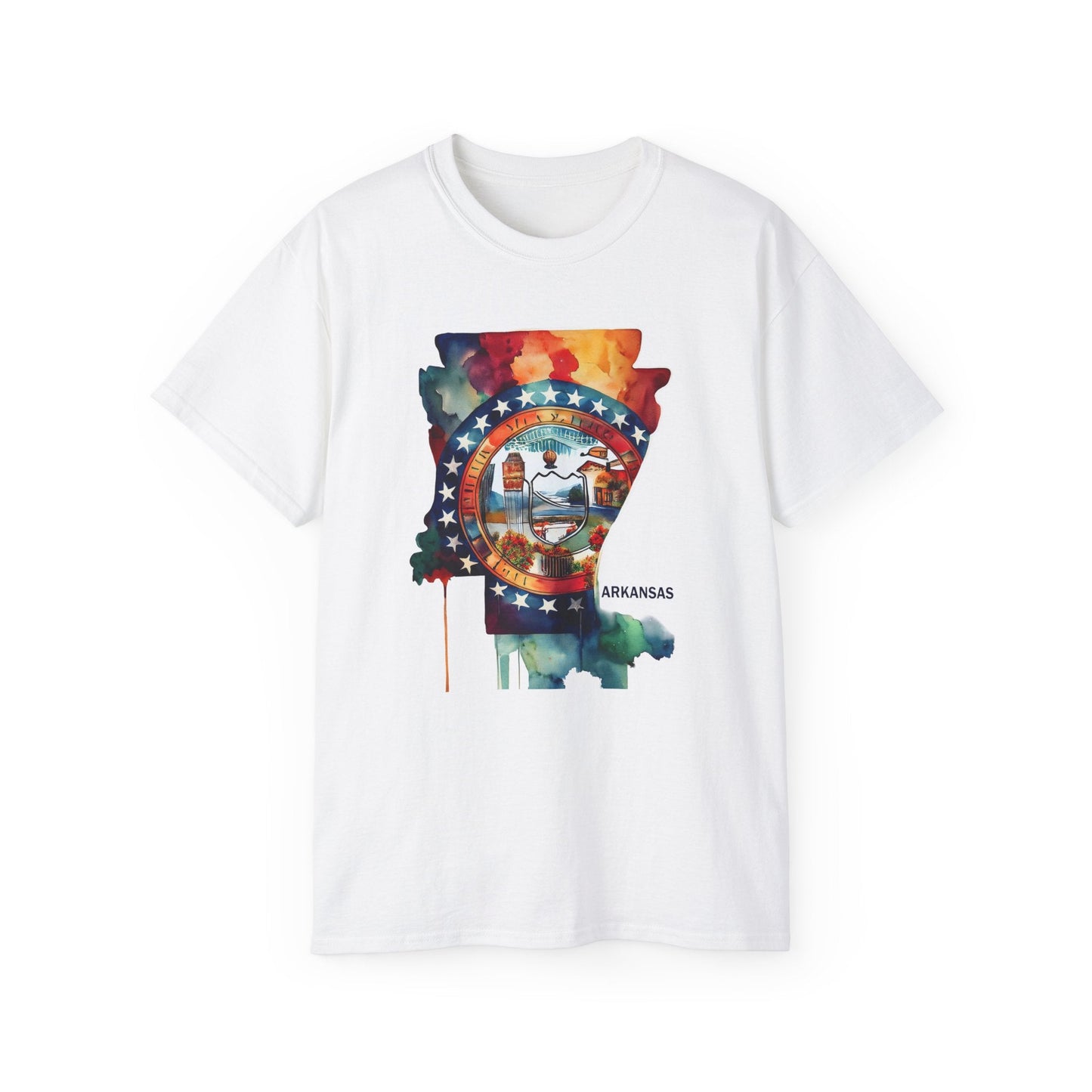 Arkansas Graphic Unisex Cotton T‑Shirt 1