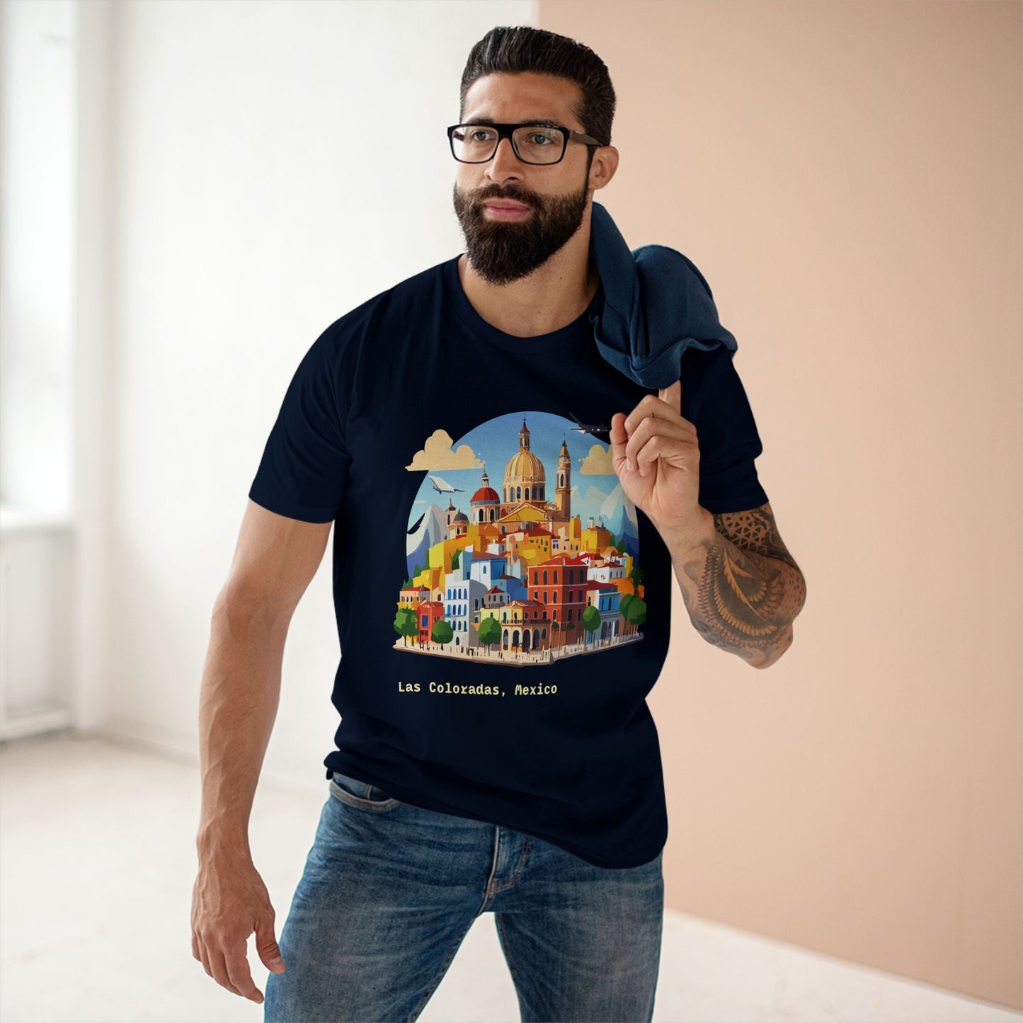 Travel Shirt Mexico Original Art Tee Unisex Premium Cotton Staple Tee With Retro2Nova Design