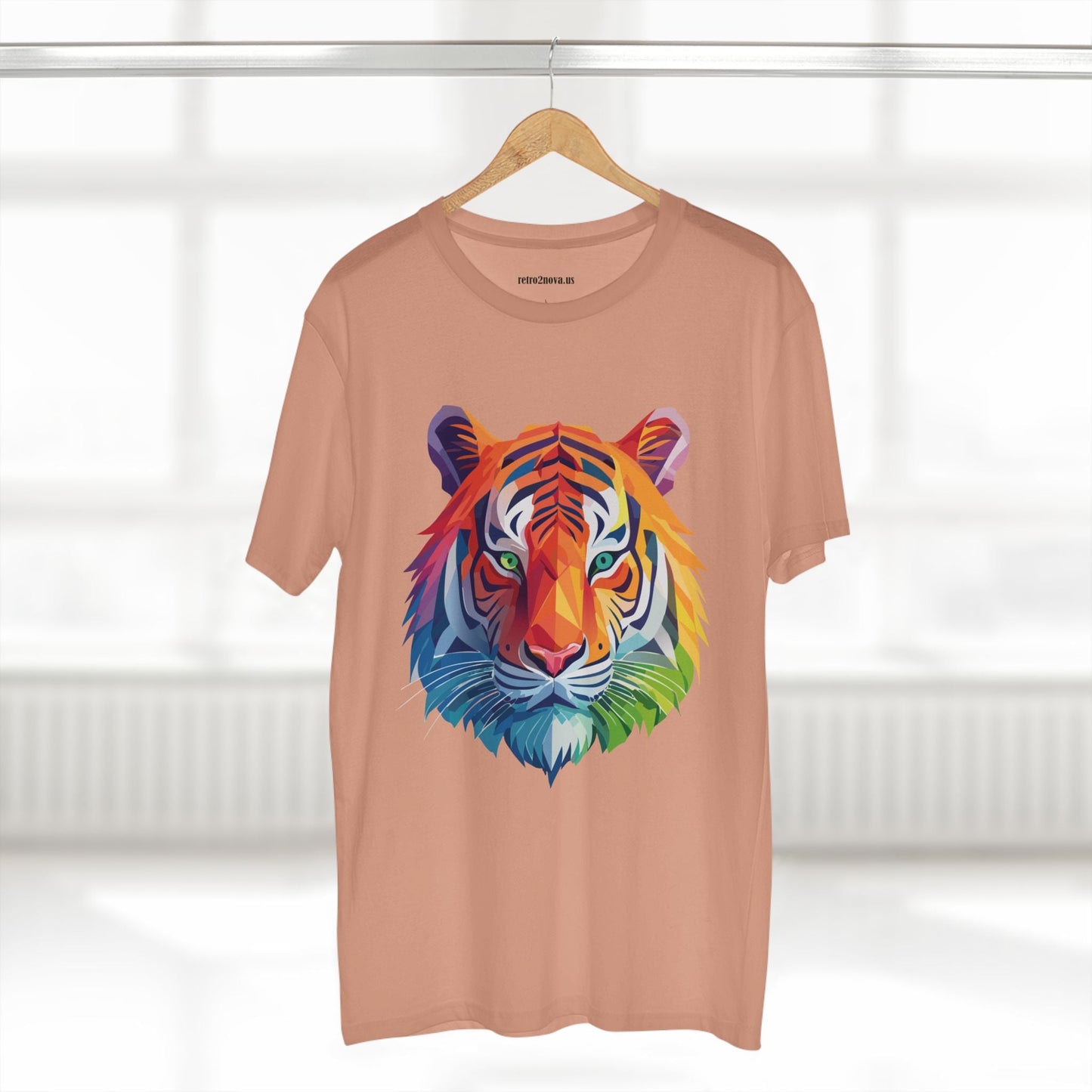 Tiger Animal Shirt Unisex Premium Cotton Tee With Original Art Design Retro2Nova Art Collection Exclusive Art Print