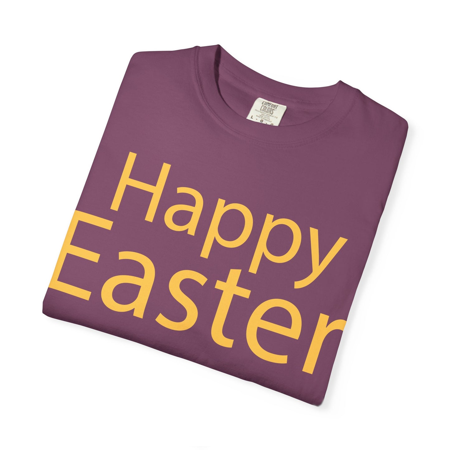Happy Easter T-Shirt, Tee Shirt with Easter Signature, T Shirt with Easter Prints, Tee Shirt with Easter Design