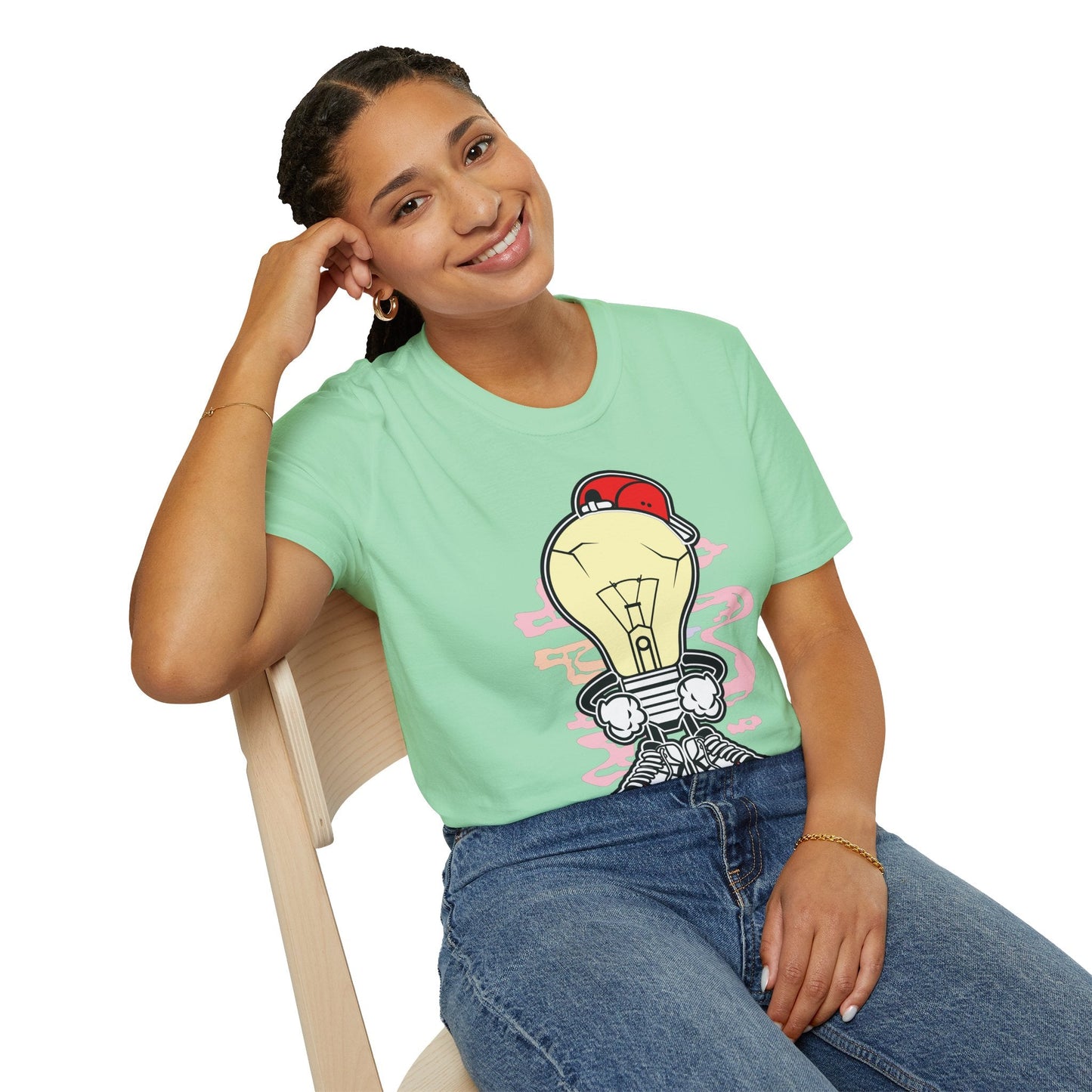 Cartoon T Shirt Animation Tee Funny Graphic Unisex Gildan Softstyle 64000 Cotton Tee