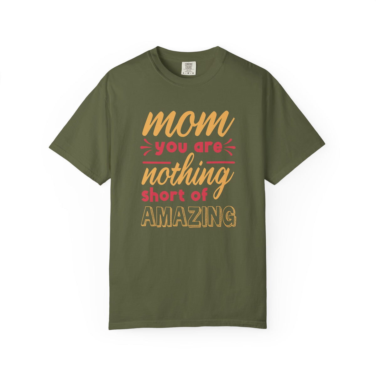 Mom T-shirt Mother's Day Mama Tee Unisex Comfort Colors Garment-Dyed Cotton h21