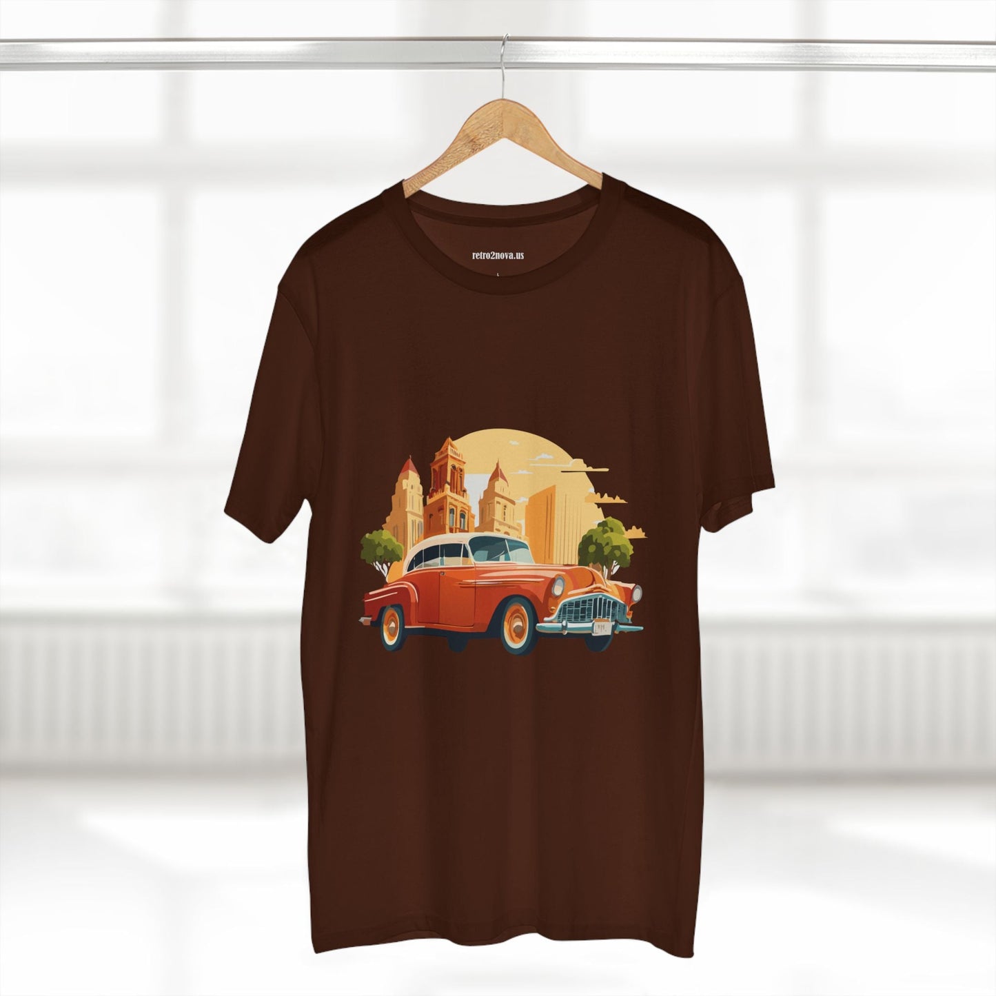 Retro Car Shirts Vintage Car Shirts RC21 Unisex Premium Cotton Tee With Original Art