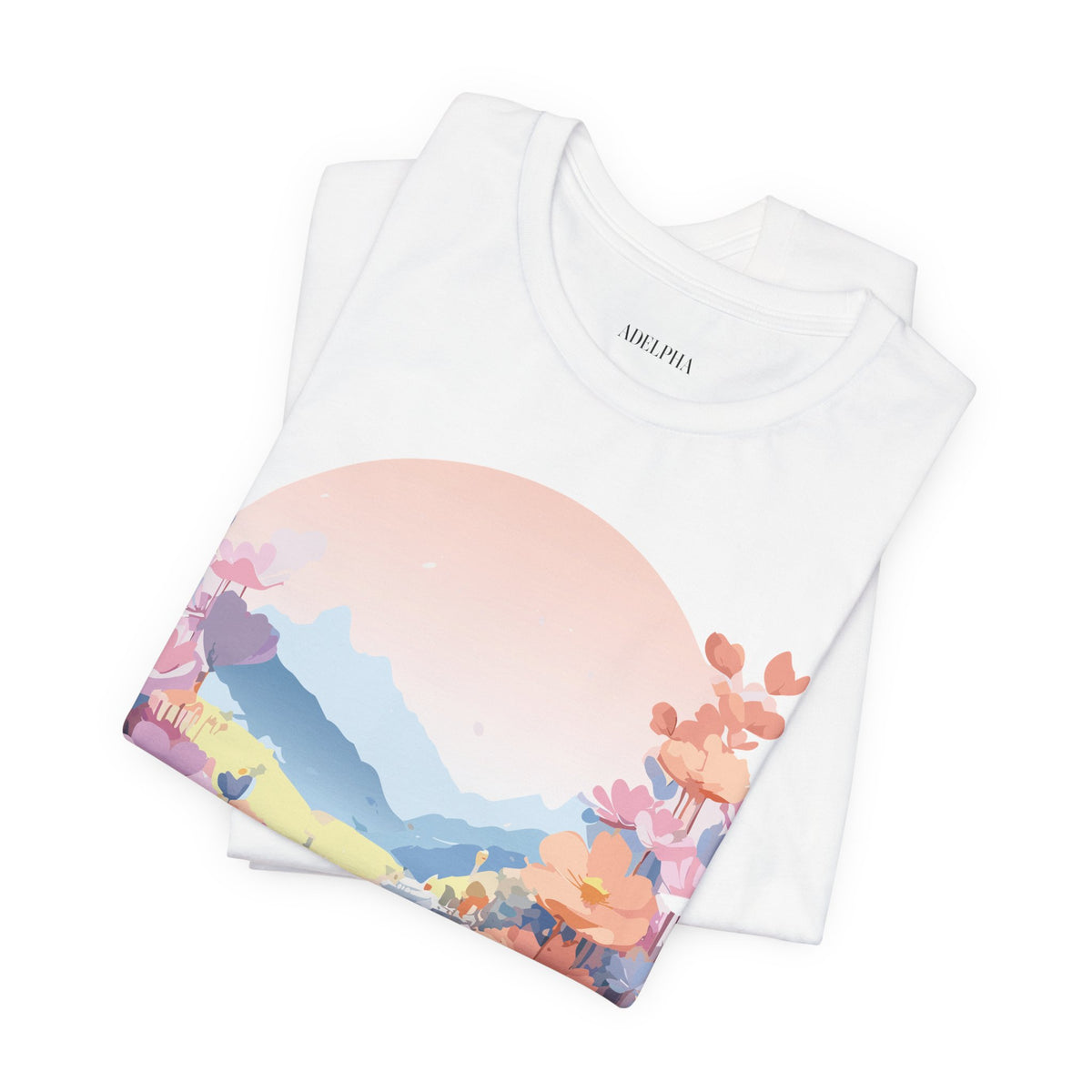 Floral Graphic Tee Shirt - Bella+Canvas Unisex 100 Cotton 18