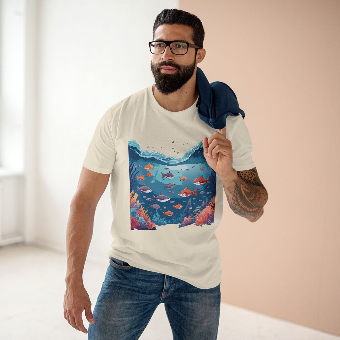 Ocean Pacific OP11 Ocean Shirt Unisex Premium Cotton Tee With Original Art Design Retro2Nova