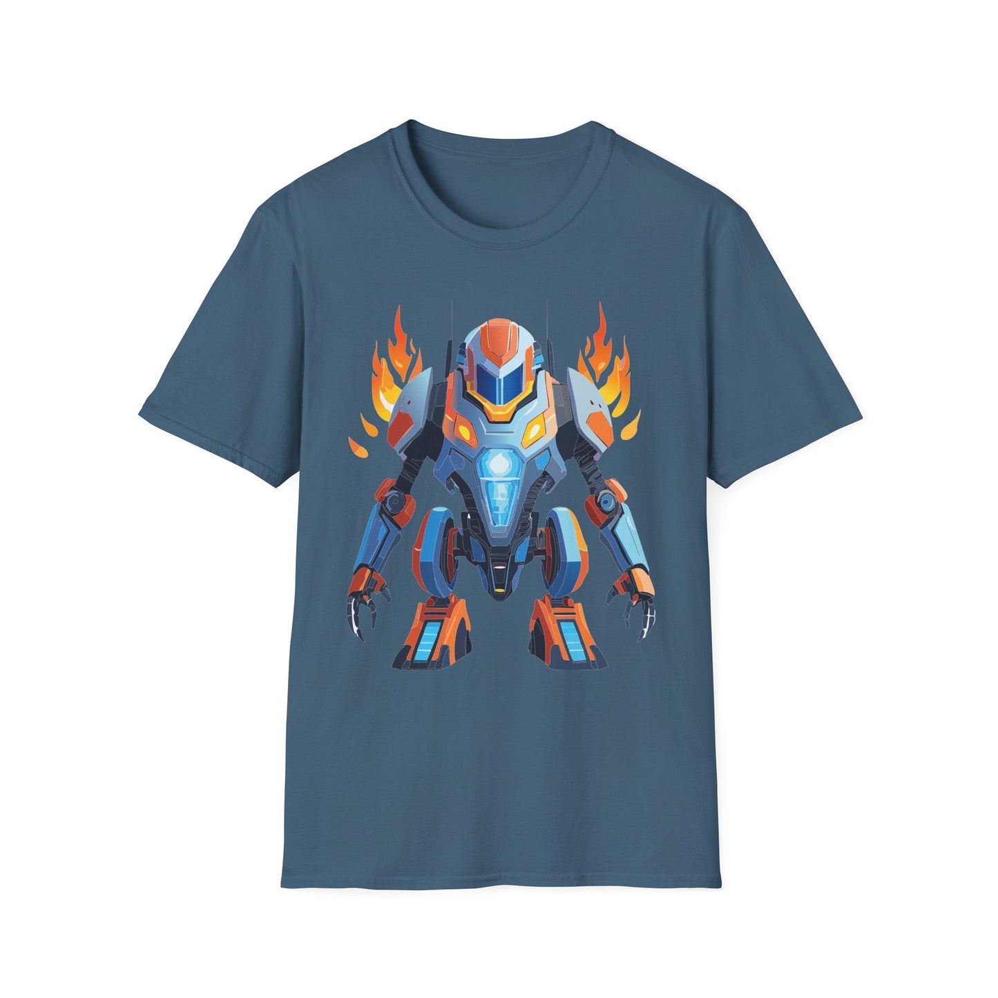 Cyborg Tee Unisex Robot Shirt Terminator Shirt Art Design Gildan Softstyle 64000 Cotton Tee
