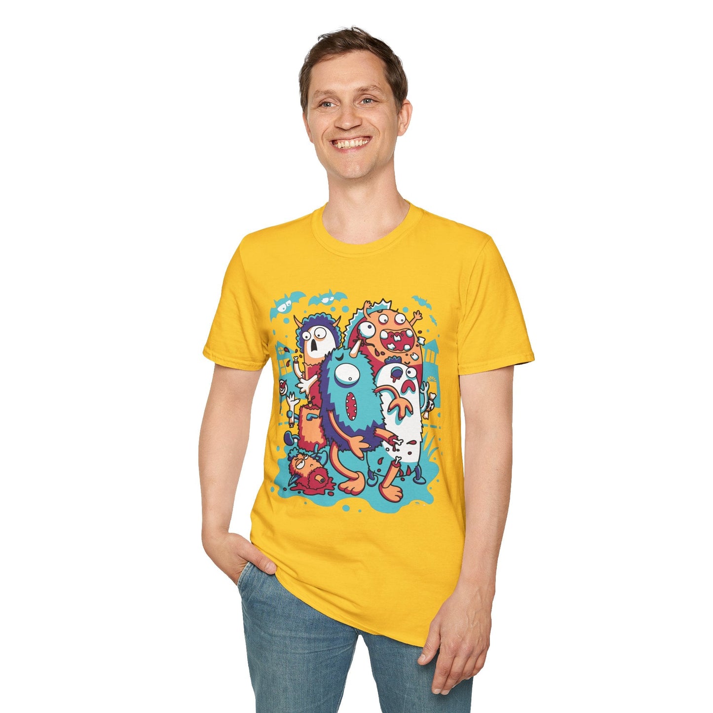 Cartoon T Shirt Animation Tee Funny Graphic Unisex Softstyle 100 Percent Ring Spun Cotton Tee