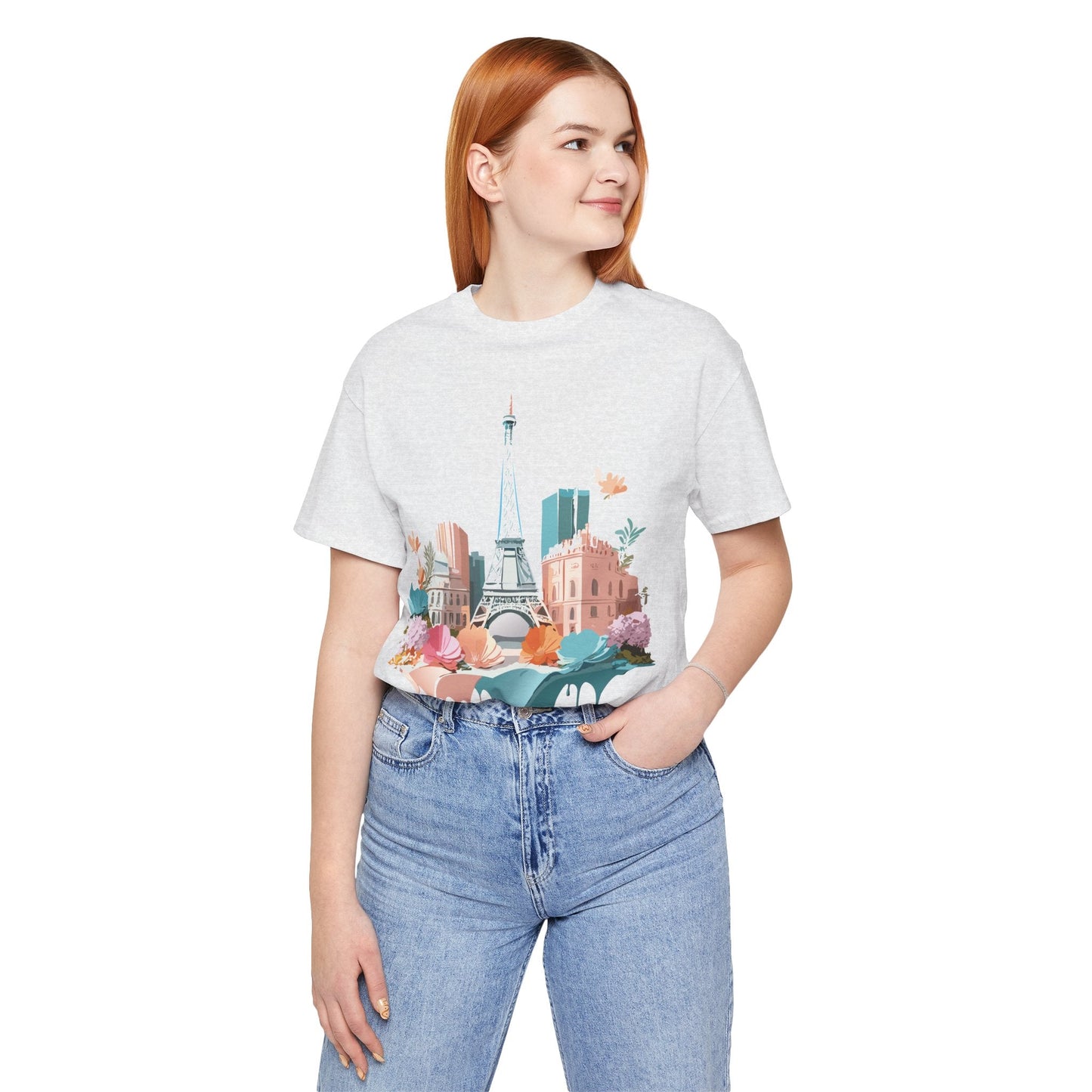 Paris Vintage Inspired Graphic Tee Unisex Short Sleeve Shirt Adelpha Artwork Studio