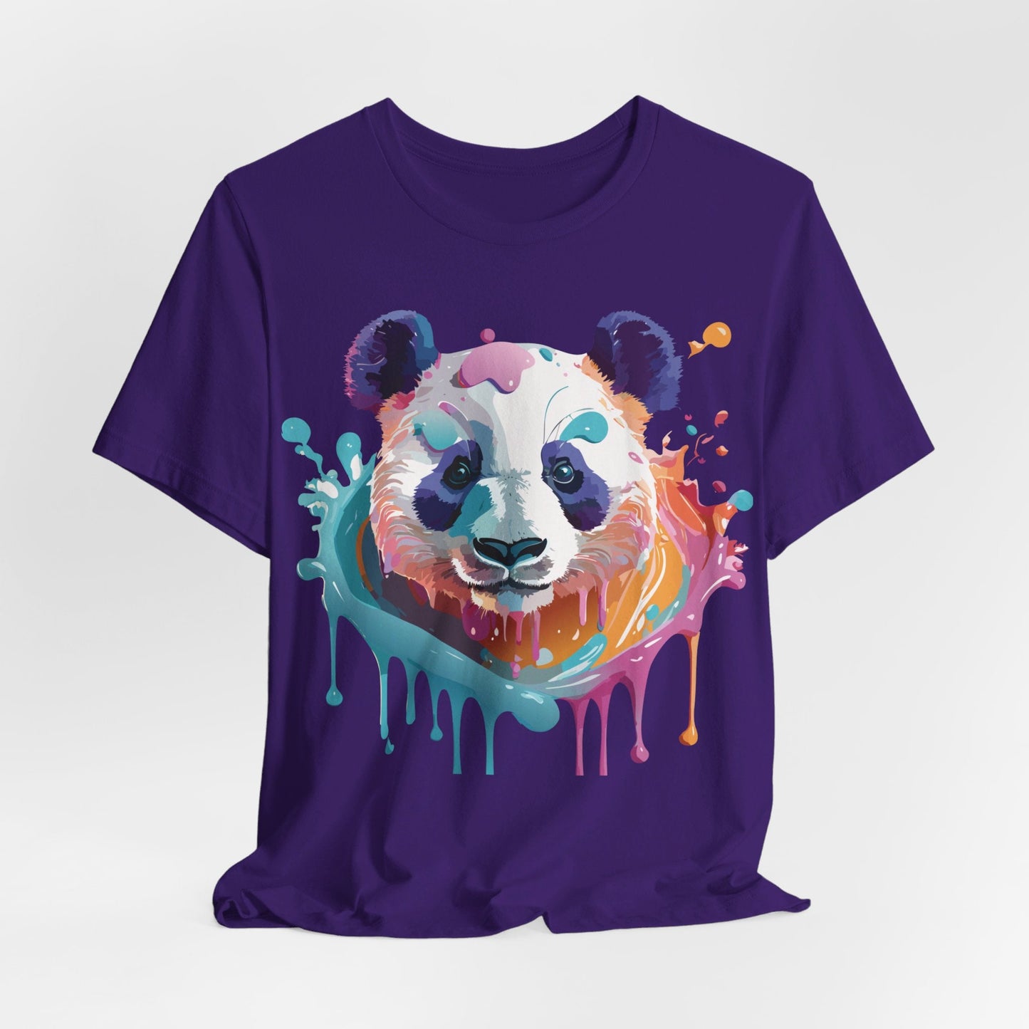 Panda Graphic Unisex 100 Cotton Vintage Art with Animal T-Shirt 12