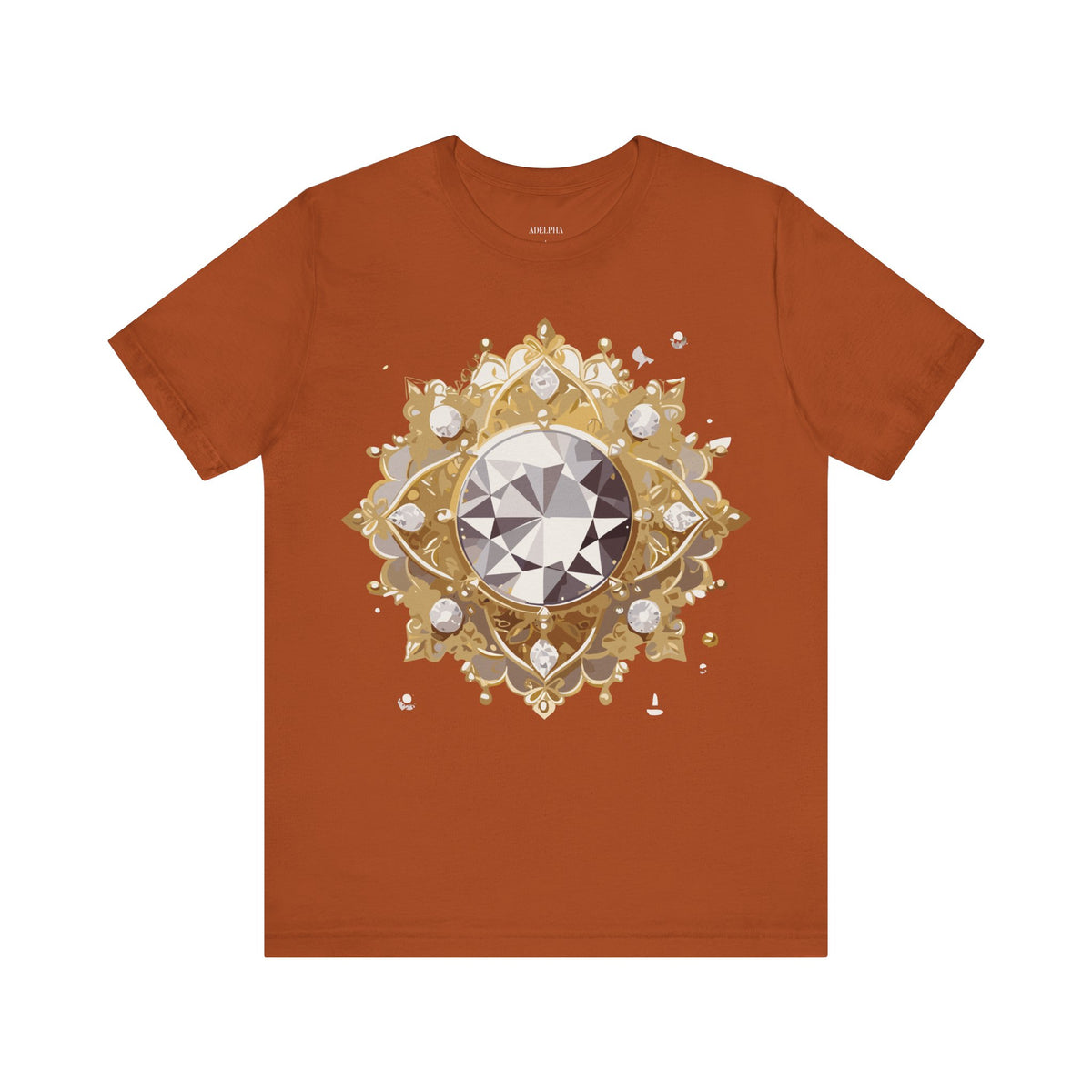 Jewelry Graphic Unisex Cotton Bella+Canvas Tee with Art Design n137