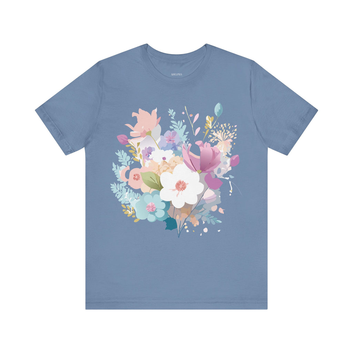 Floral Graphic Tee Shirt - Bella+Canvas Unisex 100 Cotton 47