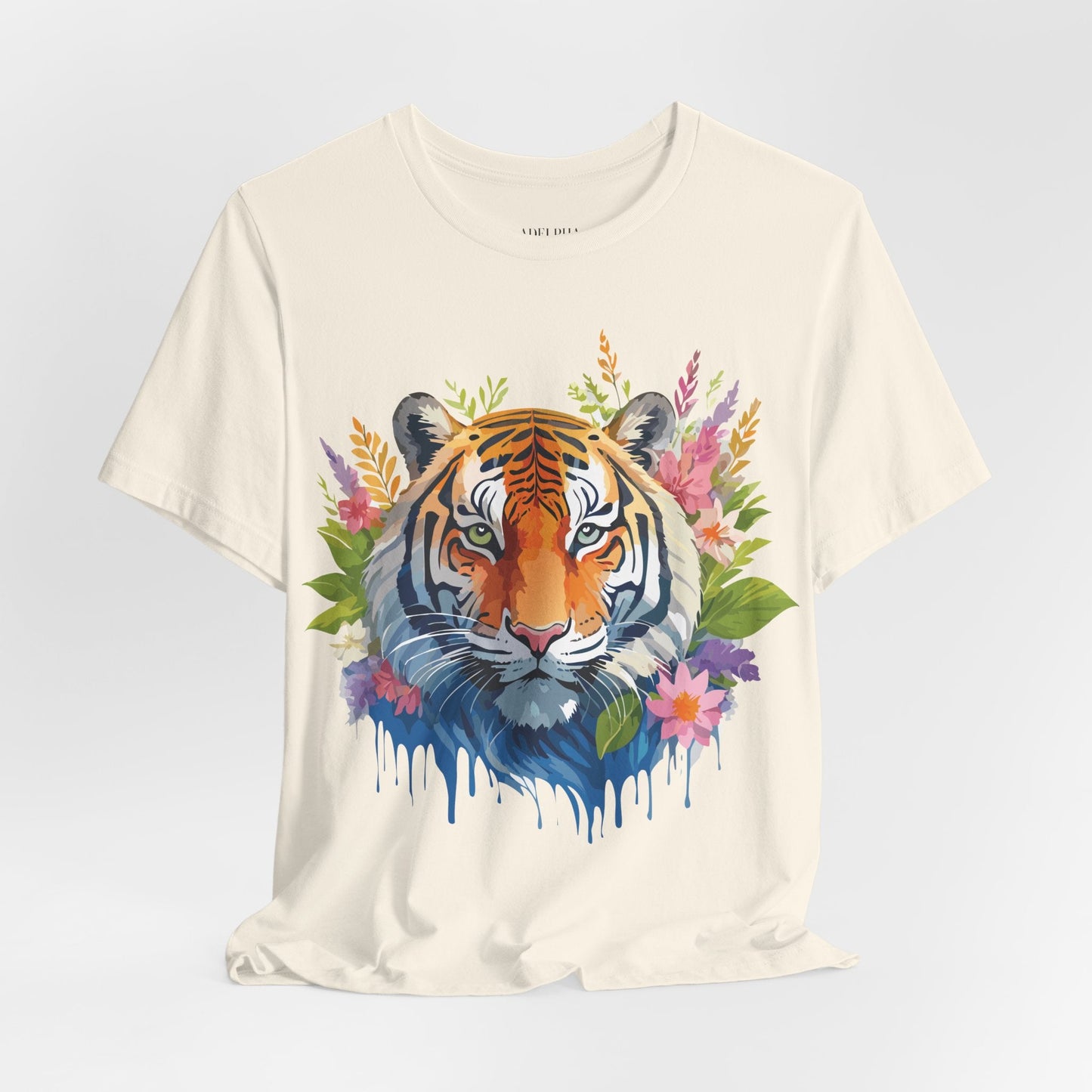 Tiger Graphic Tee Unisex Vintage Style Shirt With Original Adelpha Artwork Premium Quality