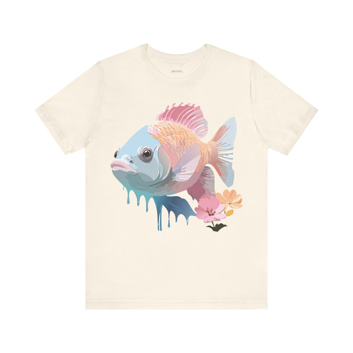 Fish Graphic Design Tee Bella+Canvas Unisex 100 Cotton Tee Shirt a105