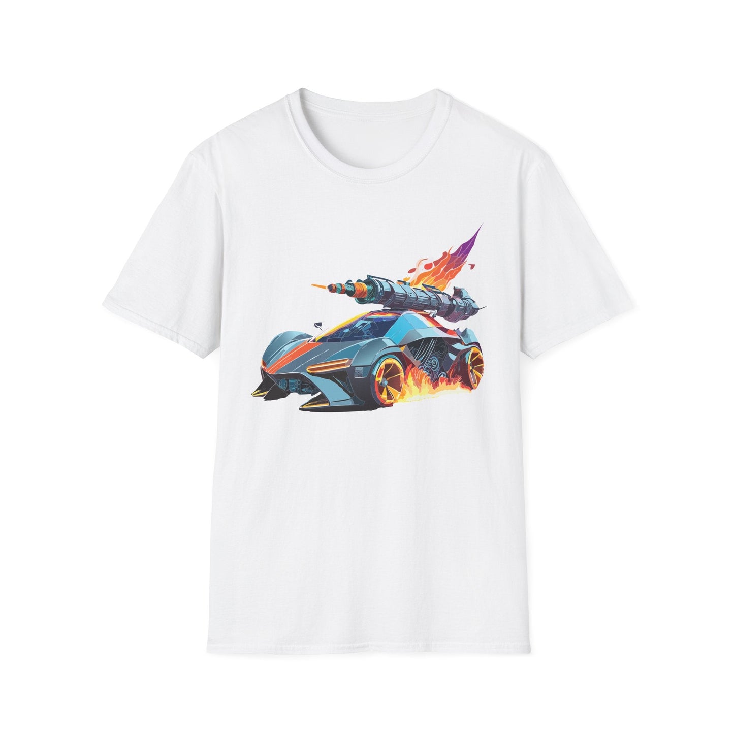 Car T Shirt for Car Lovers Unisex Softstyle Tee 64000 Hot Wheels Design Shirt with Cars