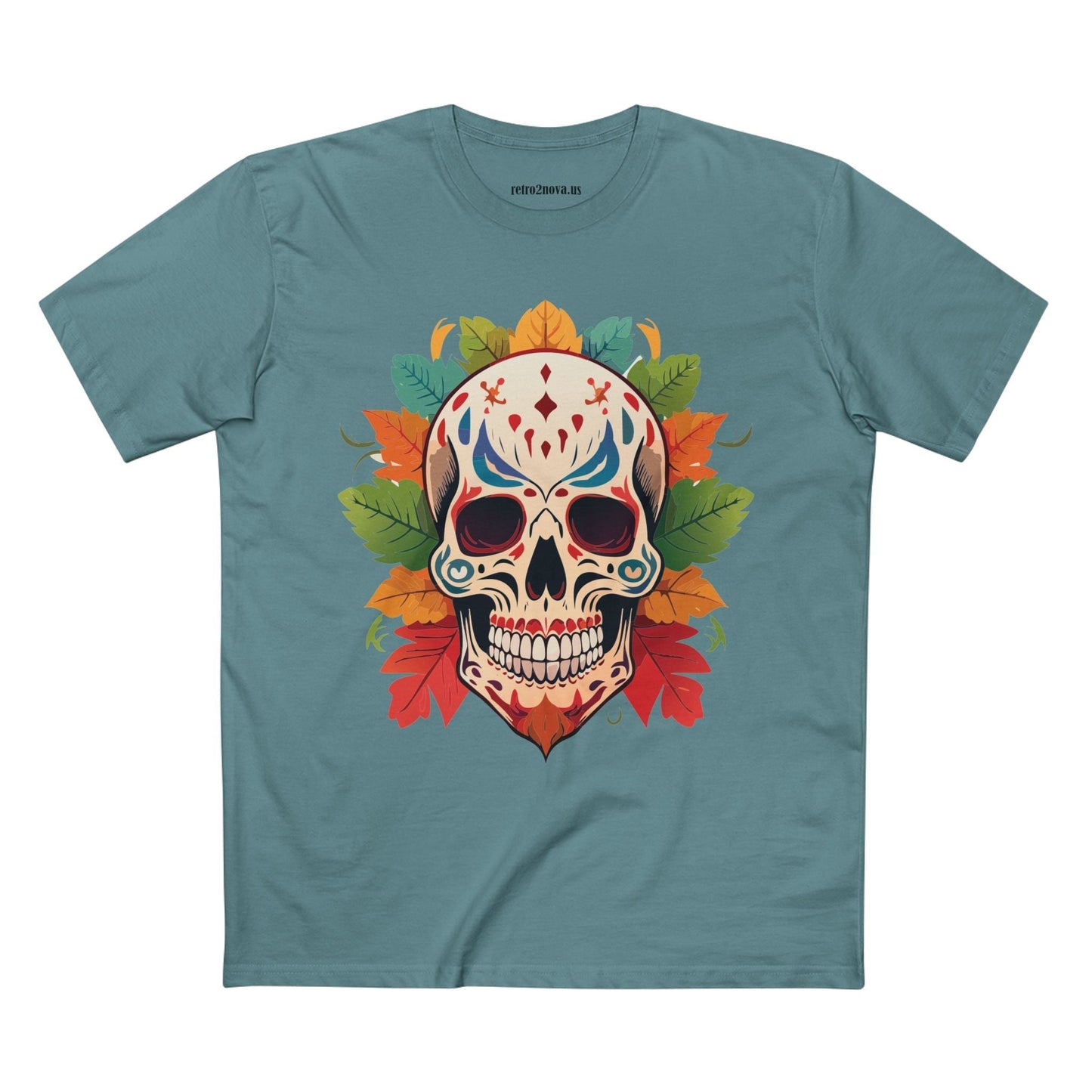 Skull Shirt Skeleton Tee SS-12 Unisex Premium Cotton Original Art Design Retro2Nova