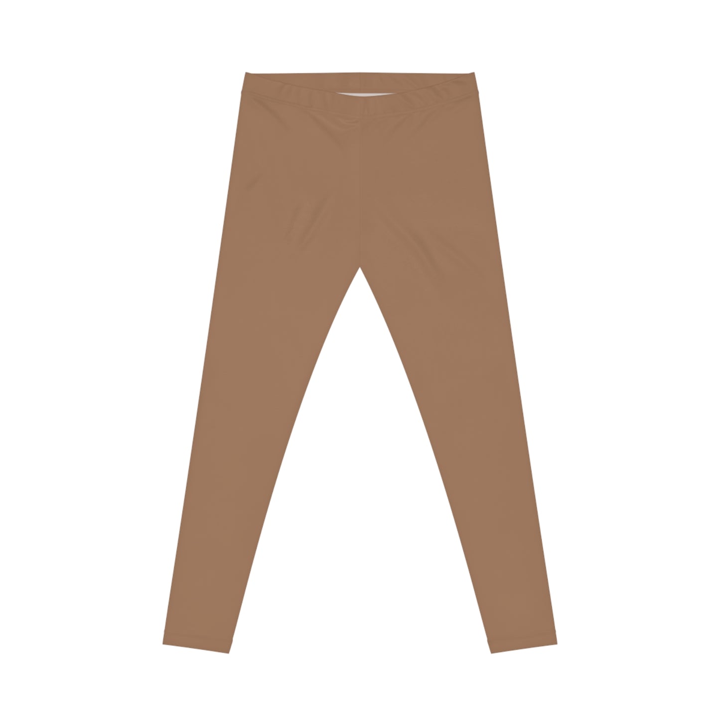 Faded Copper Color Women's Poly-Span Casual Leggings XS-2XL