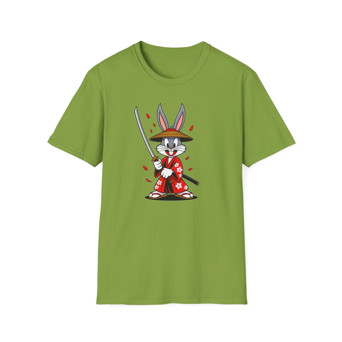 Bugs Bunny Graphic T Shirt Unisex Gildan Softstyle 64000 Cotton Tee Cartoon Animation Design