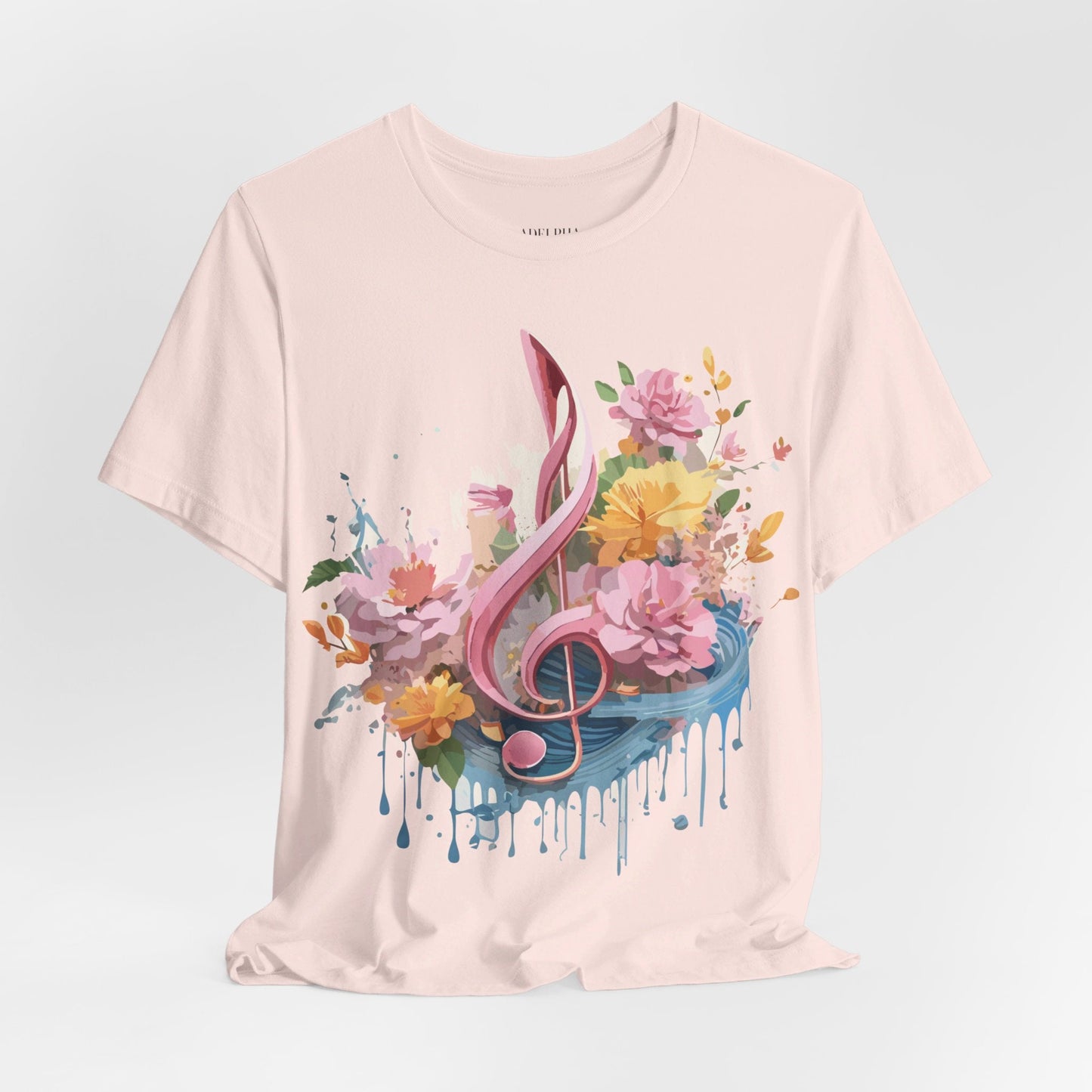 Music Graphic T Shirt Unisex Adelpha Vintage Inspired Art Design Tee Short Sleeve Premium Jersey